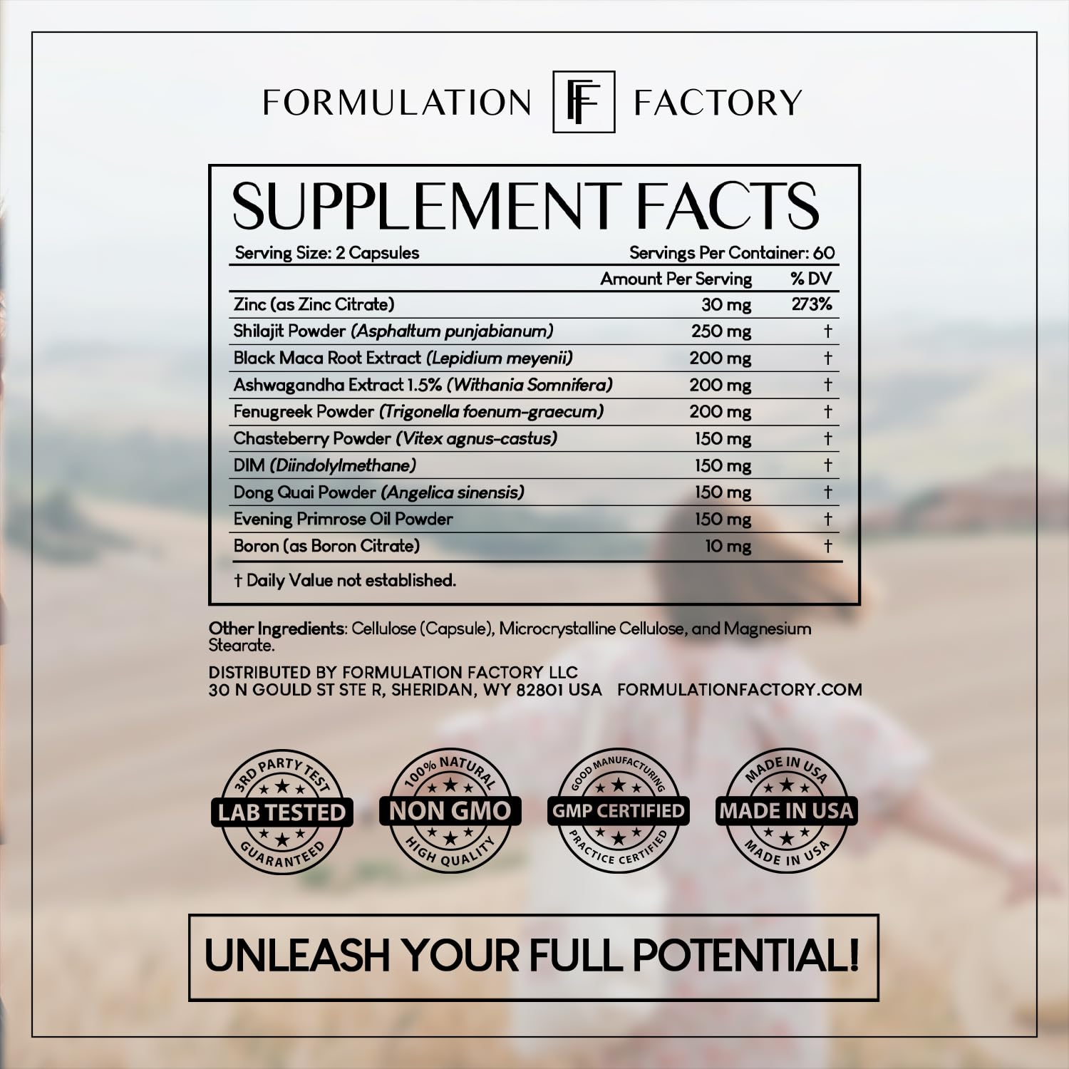 Formulation Factory She's Obsessed: 10-in-1 Hormone Balance Maximizer with Shilajit, Maca, Ashwagandha, DIM, Dong Quai, Zinc & More for Vitality & Balance – 120 Capsules 2 Months Formulation Factory uk supplements