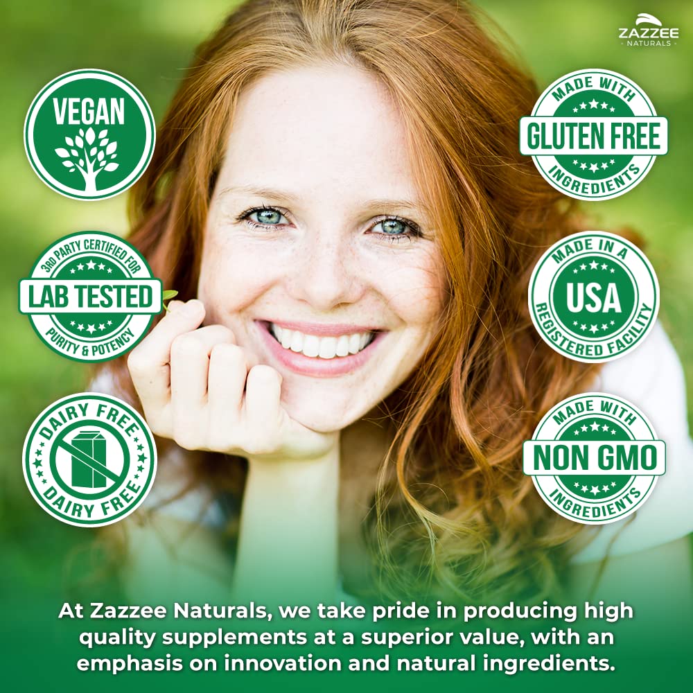 Zazzee Extra Strength 1,3/1,6 Beta Glucans, 1000 mg, 100% Concentrated, 90 Vegan Capsules, Supports a Healthy Immune System, 100% Vegetarian, All-Natural and Non-GMO Zazzee uk supplements