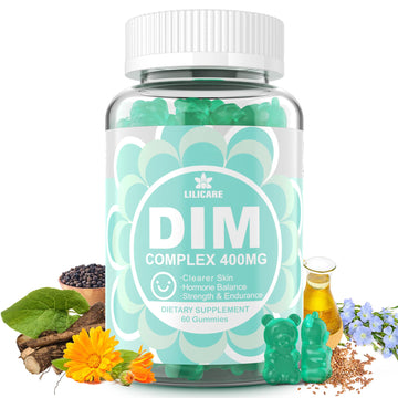 DIM Supplement Women 400mg, Estrogen Supplement for Women, Sugar Free DIM Gummies for Men & Women w/ Biotin, Flaxseed Oil, Burdock, Calendula, BioPerine for Hormone Balance, Menopause & Prostate 60Cts EnvyDeal uk supplements