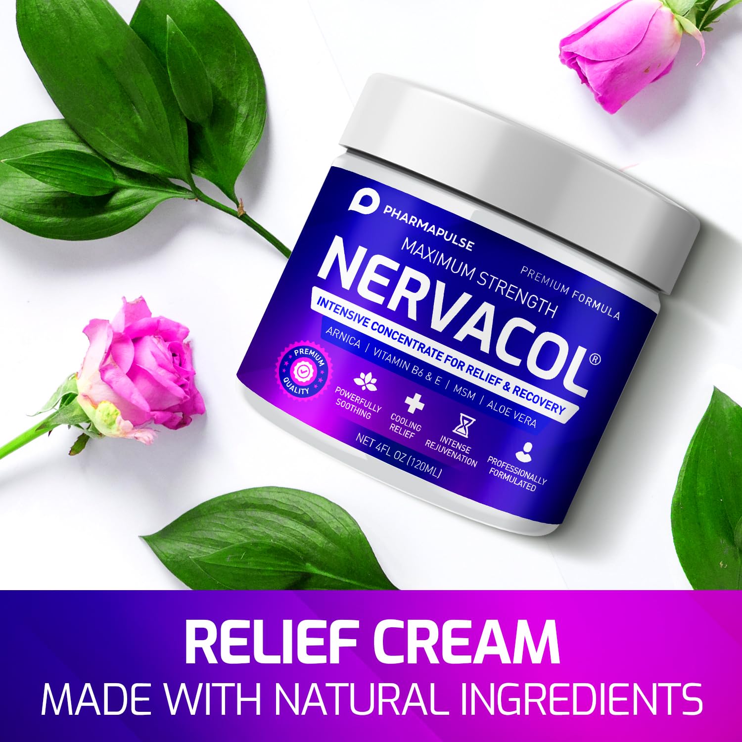 Neuropathy Nerve Therapy & Relief Cream - Maximum Strength Relief Cream for Foot Pharmapulse uk supplements