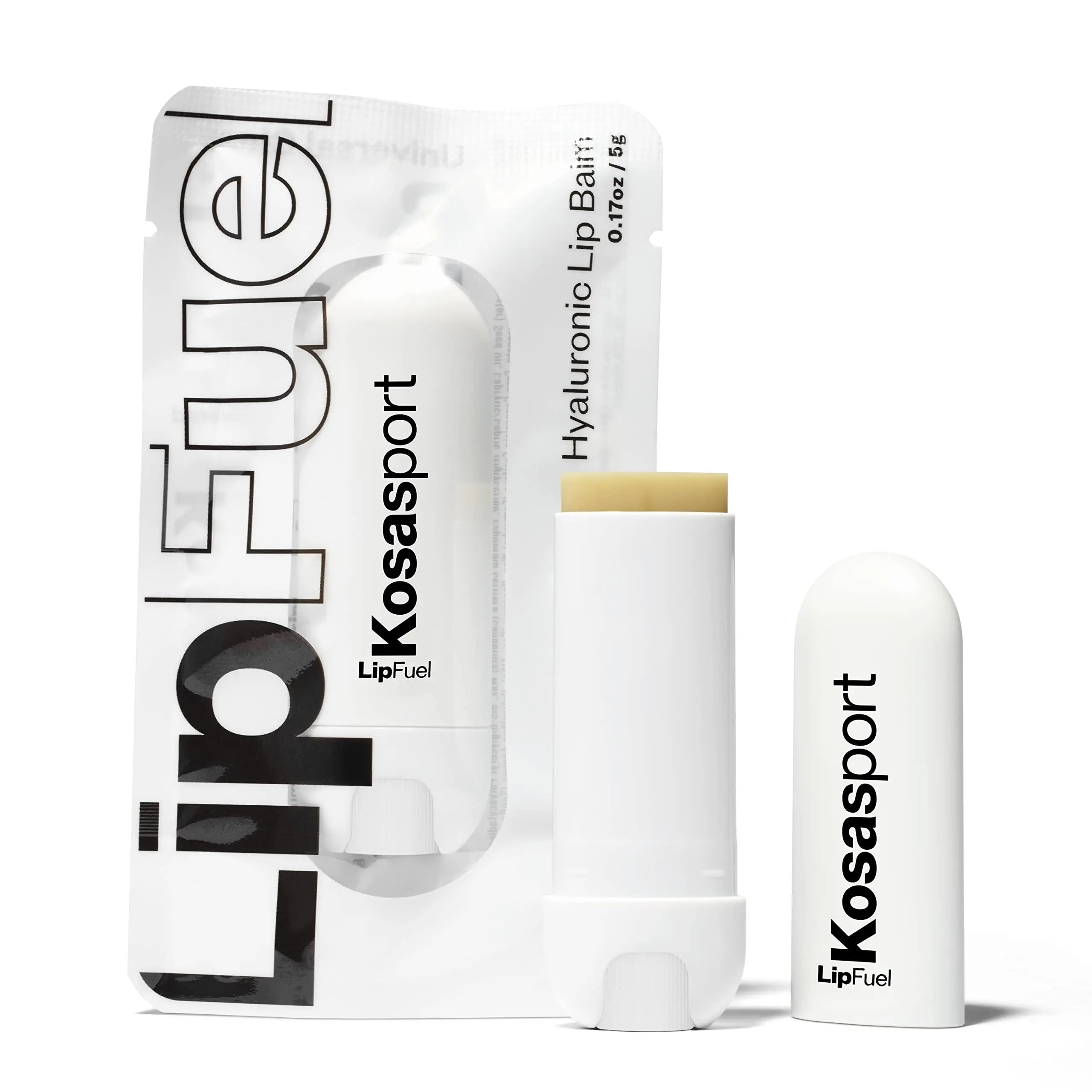 Kosas Lipfuel Hyaluronic Active Sport Lip Balm - Hydrates, Energizes and Protects - Natural Lip Treatment and Care (Baseline) Kosas uk supplements