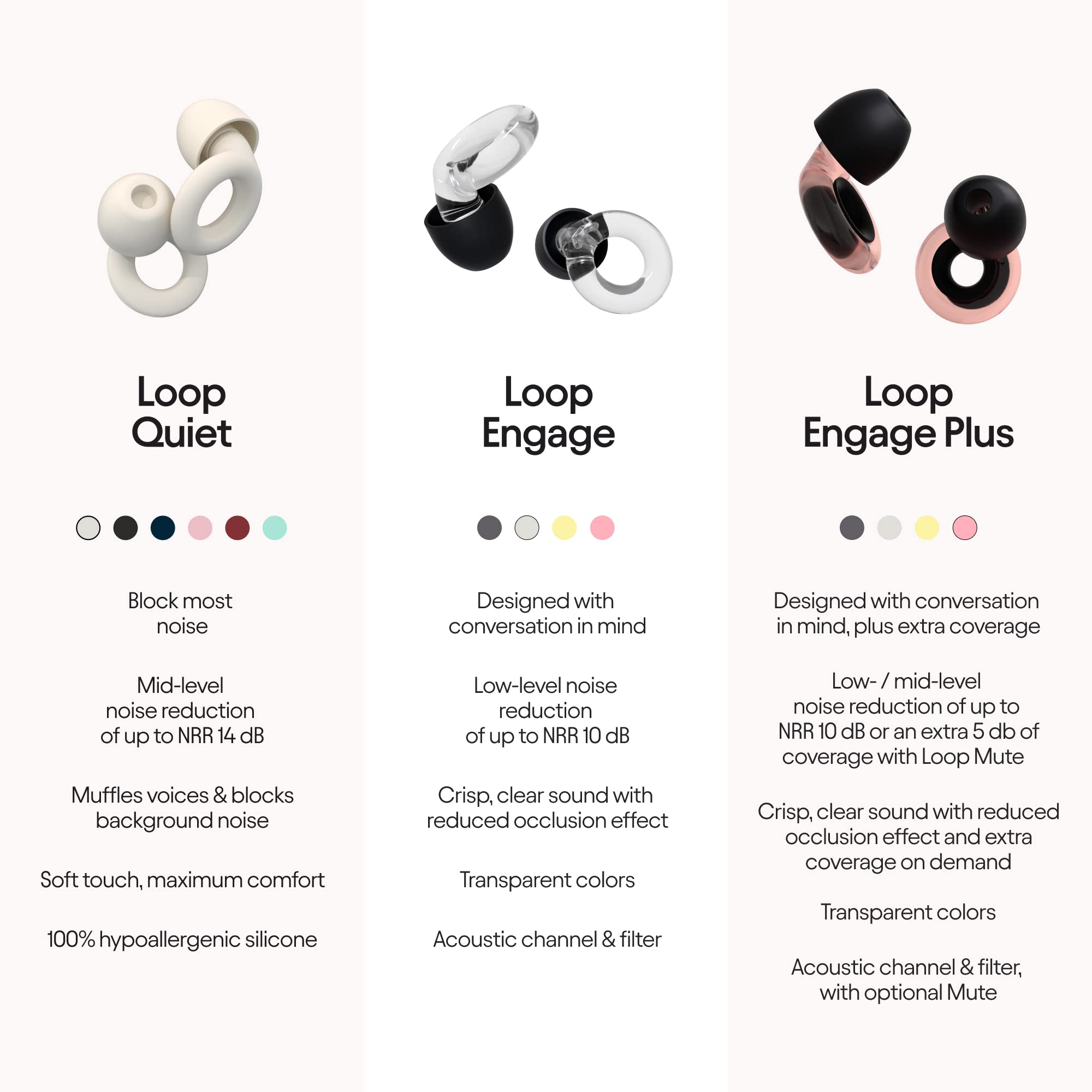 Loop Engage Earplugs for Conversation – Low-Level Noise Reduction Loop uk supplements