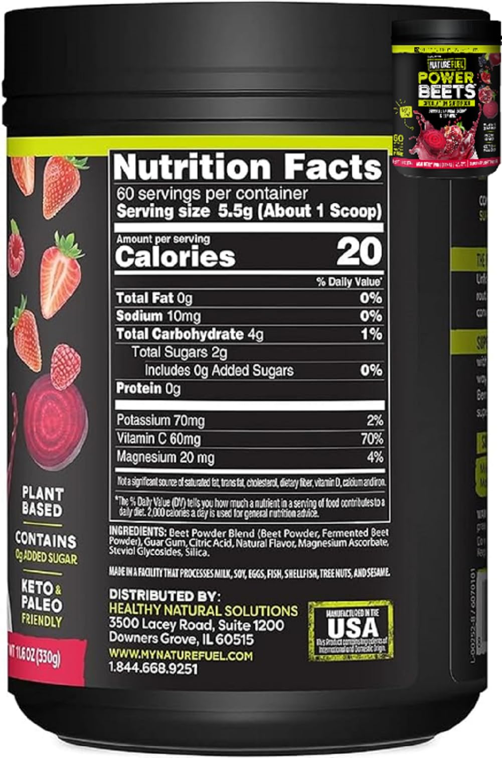 Amazing Grass Greens Blend Superfood: Super Greens Powder Smoothie Mix for Boost Energy, 60 Servings & Nature Fuel Power Beets Powder, Beet Root Powder, Support Natural Energy, 60 Servings Healthy Delights uk supplements