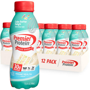 Premier Protein Shake, Cake Batter, 30g Protein, 1g Sugar, 24 Vitamins & Minerals Premier Protein uk supplements