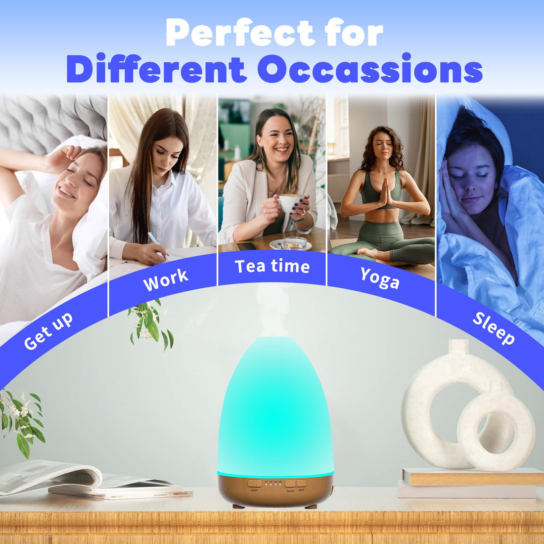 200ml Essential Oil Diffuser, Aromatherapy Diffuser,Enhanced Essential Oil Diffuser, Cool Mist Humidifier Lovegerger uk supplements
