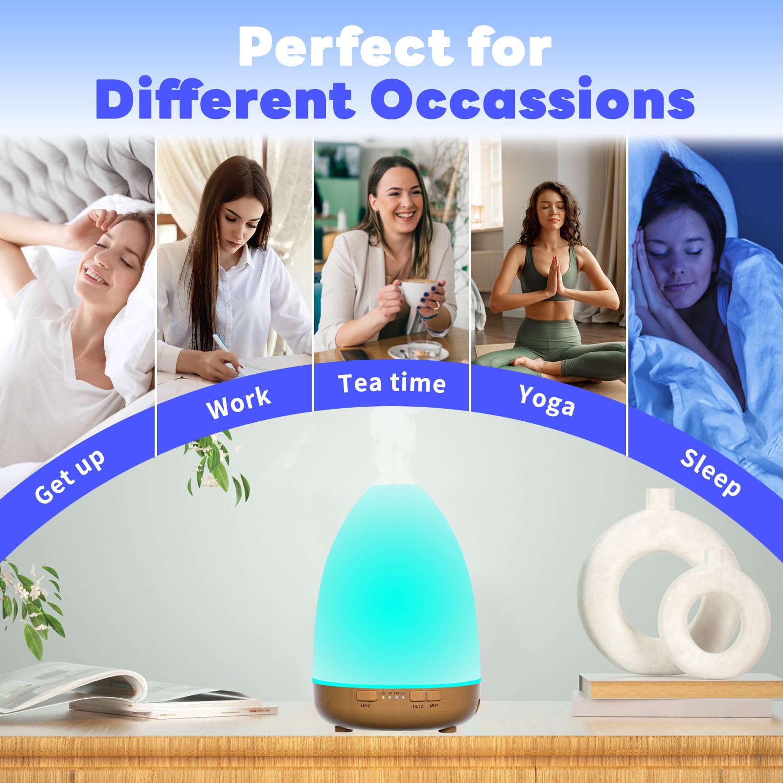 200ml Essential Oil Diffuser, Aromatherapy Diffuser,Enhanced Essential Oil Diffuser, Cool Mist Humidifier Lovegerger uk supplements