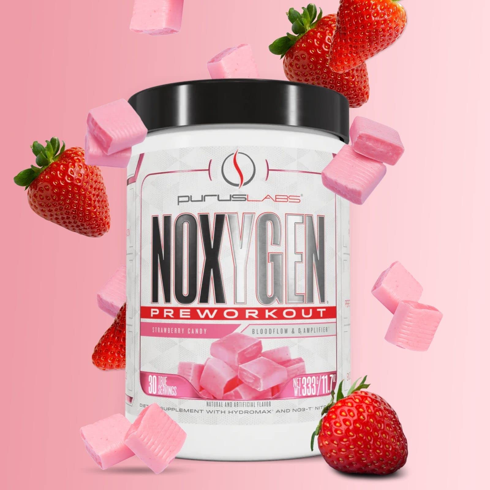 Purus Labs NOXYGEN PREWORKOUT Powder, 30 Servings (Strawberry Candy) Purus Labs uk supplements