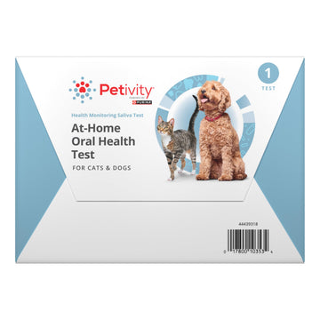 Petivity At-Home Oral Health Test for Cats & Dogs — 10-Second Dental Check Kit by Purina — Simple Saliva Swab to Detect Bad Breath & Gum Issues - (Pack of 1) petivity uk supplements