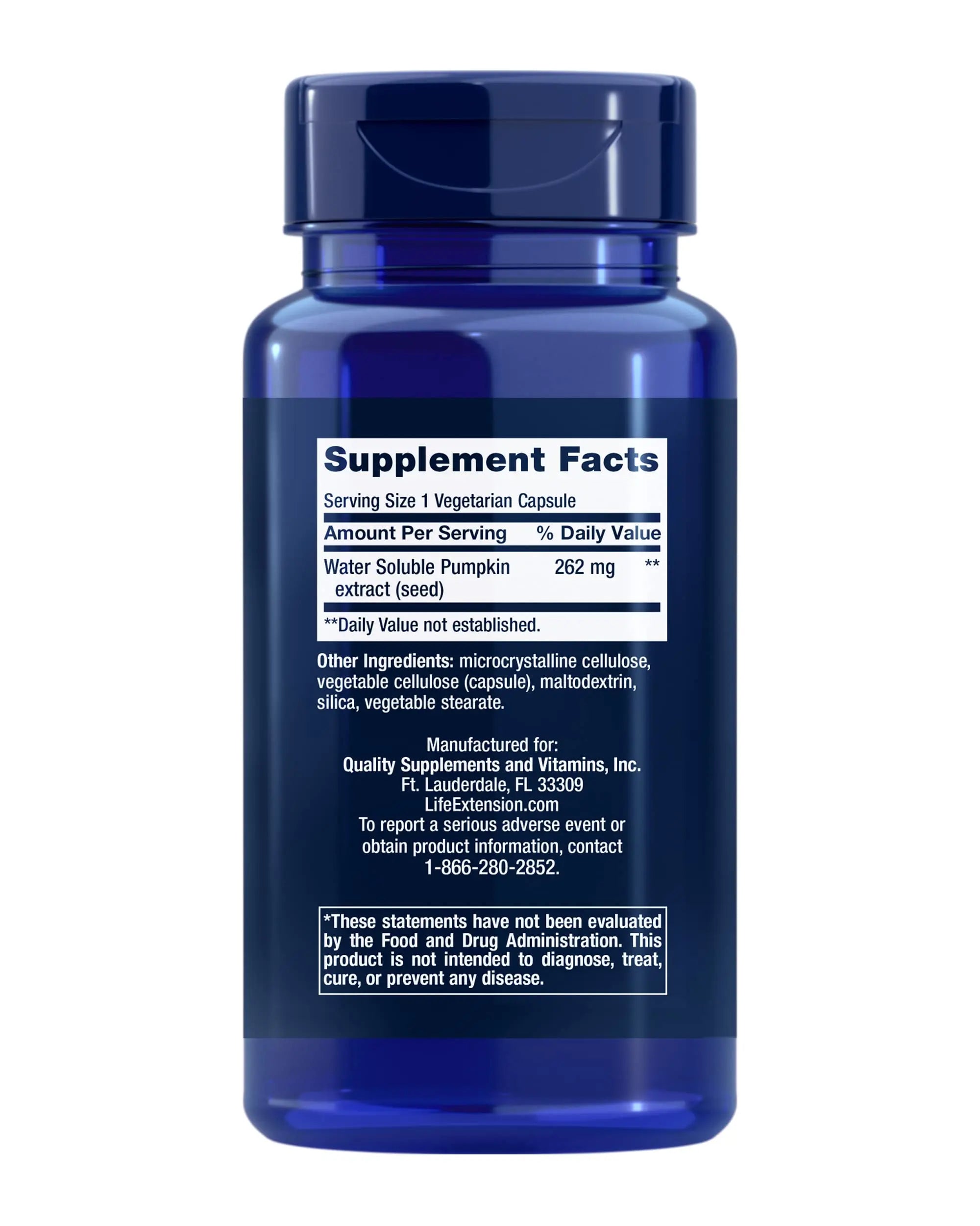 Life Extension Water-Soluble Pumpkin Seed Extract, Promotes Prostate & Urinary Tract Health, Bladder Health Support, Men, Women, Gluten-Free, Non-GMO, Vegetarian, 60 Capsules Life Extension uk supplements