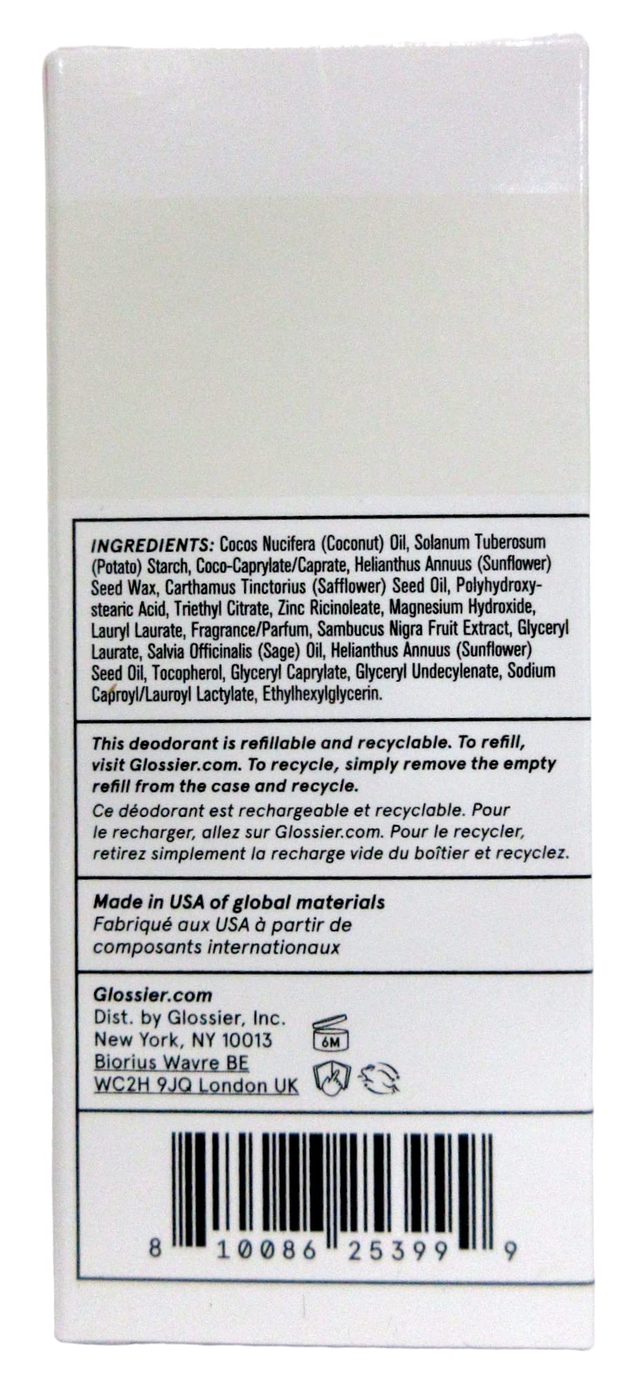 Glossier - Deodorant Refill Stick - Orange Blossom Neroli - 65 g / 2.2 oz Glossier uk supplements