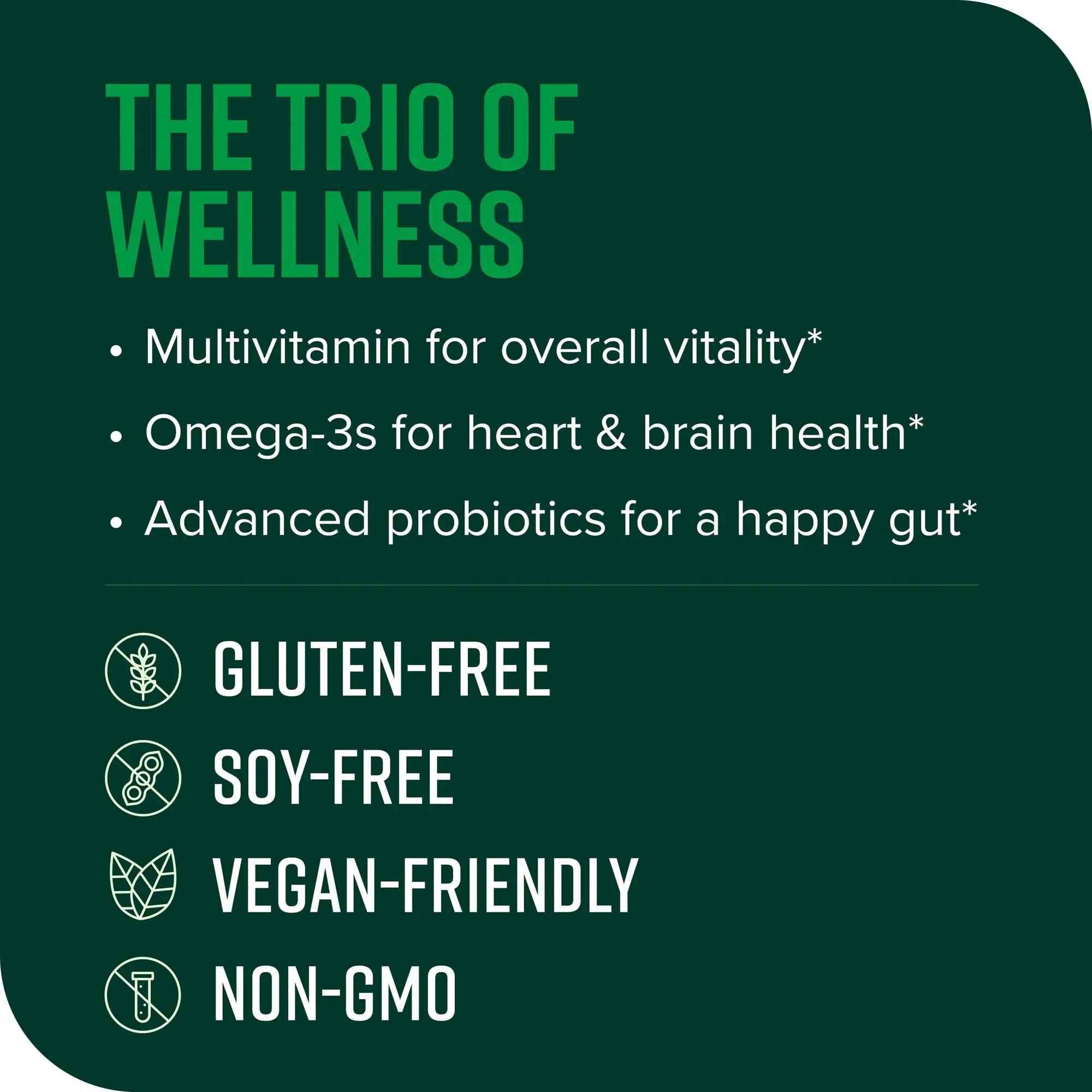 Vibrant Health, Trilogy Vegan, Probiotic Multivitamin with an Essential Blend of Omega-3 from Vegan Algal Oil, Vitamin A, B12, C, D3, E Vibrant Health uk supplements