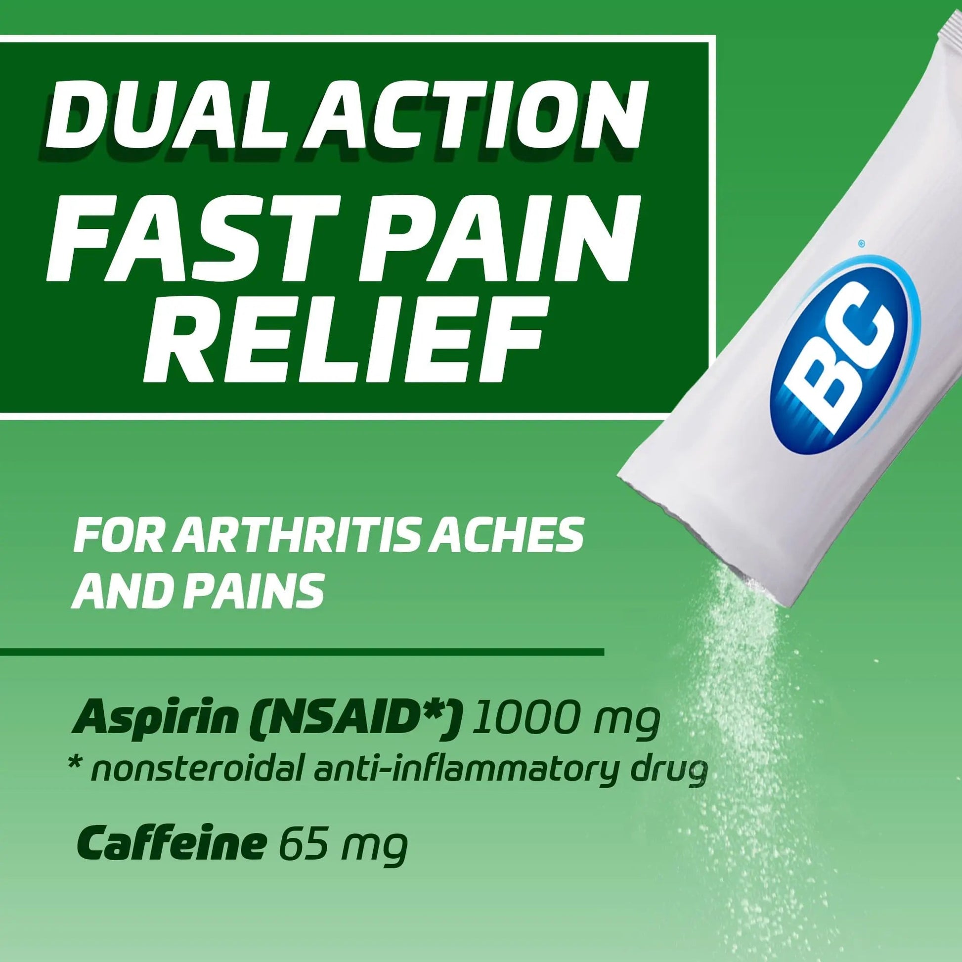 BC Pain Relief Powder, Arthritis Pain, 50 ct (Pack of 1) BC uk supplements