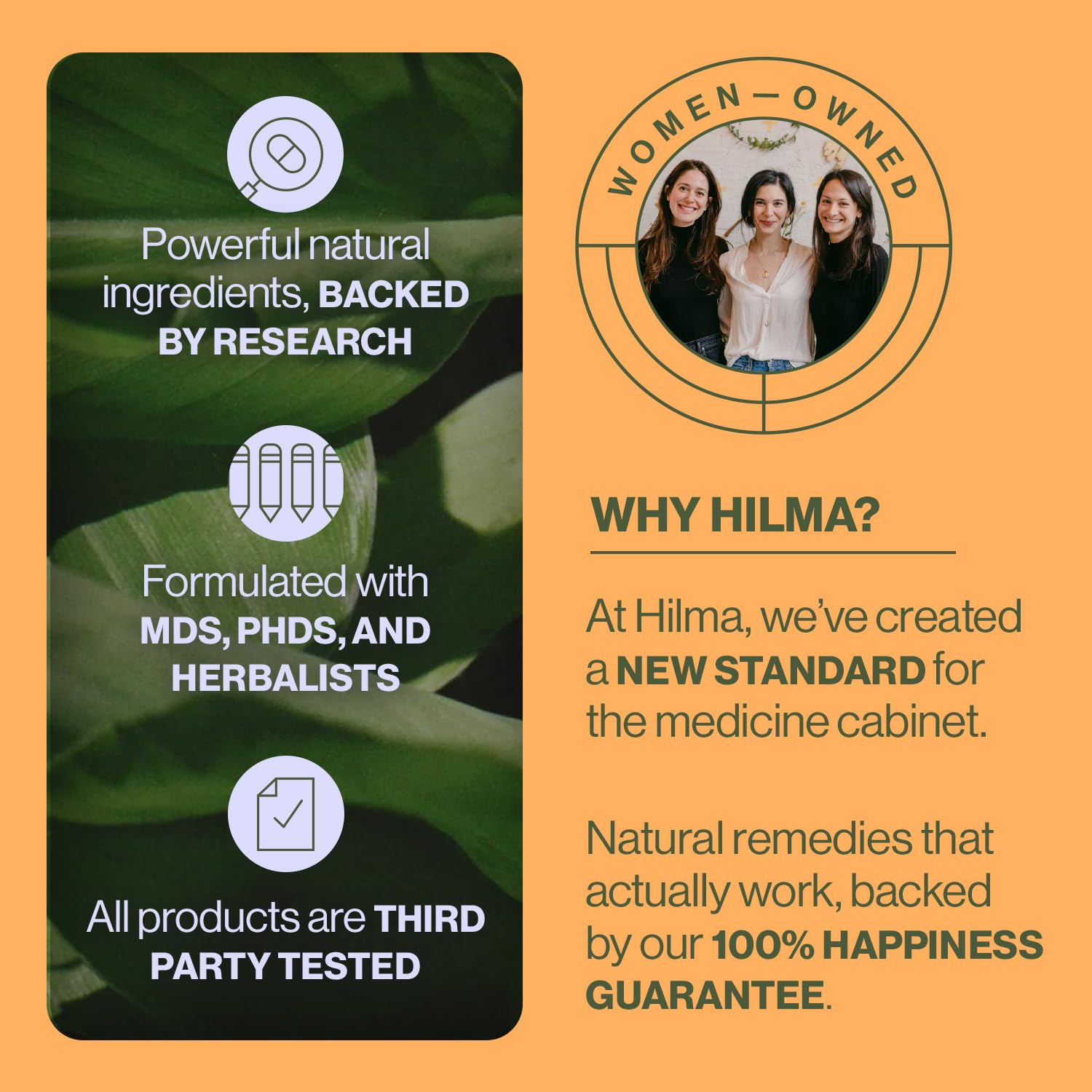 Hilma Natural Gas & Bloating Relief - with Lemon Balm, Fennel & Peppermint Leaf Hilma uk supplements