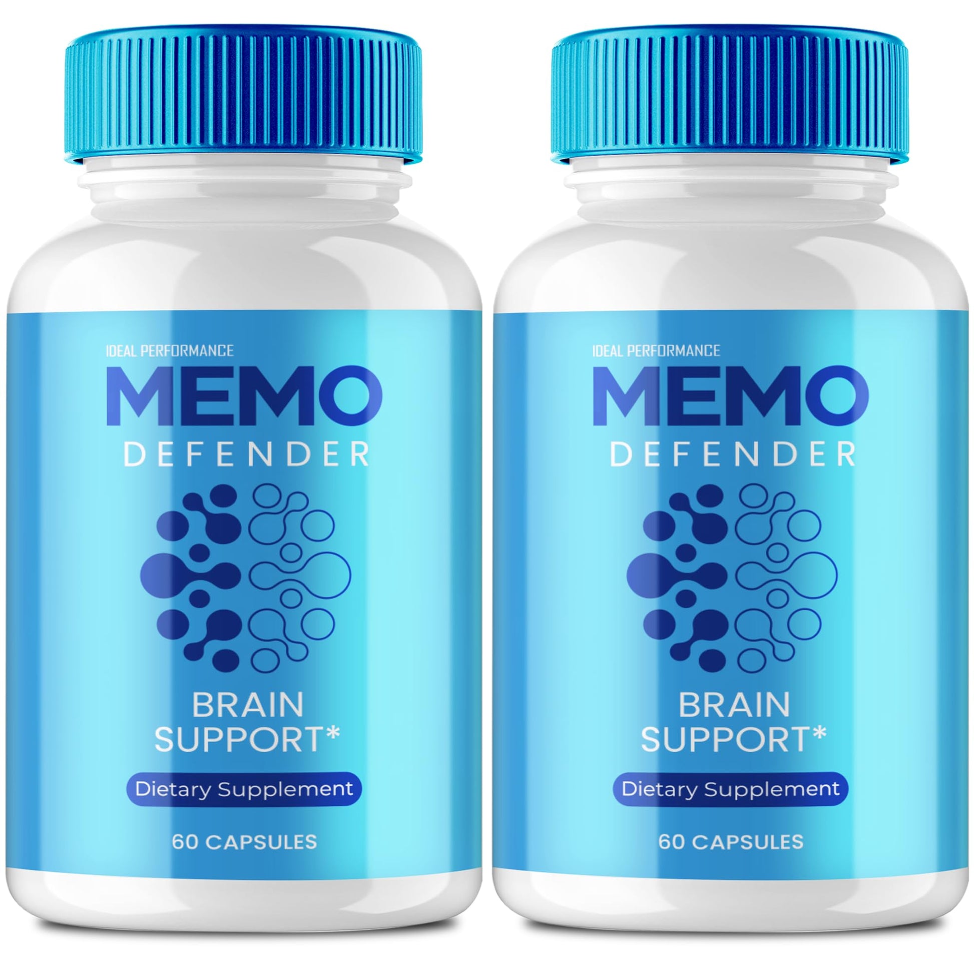 Memo Defender Brain and Memory Support Capsules, Memo Defender for Memory Supplement Pills, Advanced Formula Nootropic Pills for Brain Health Support, MemoDefender Health Blend Reviews (2 Pack) IDEAL PERFORMANCE uk supplements