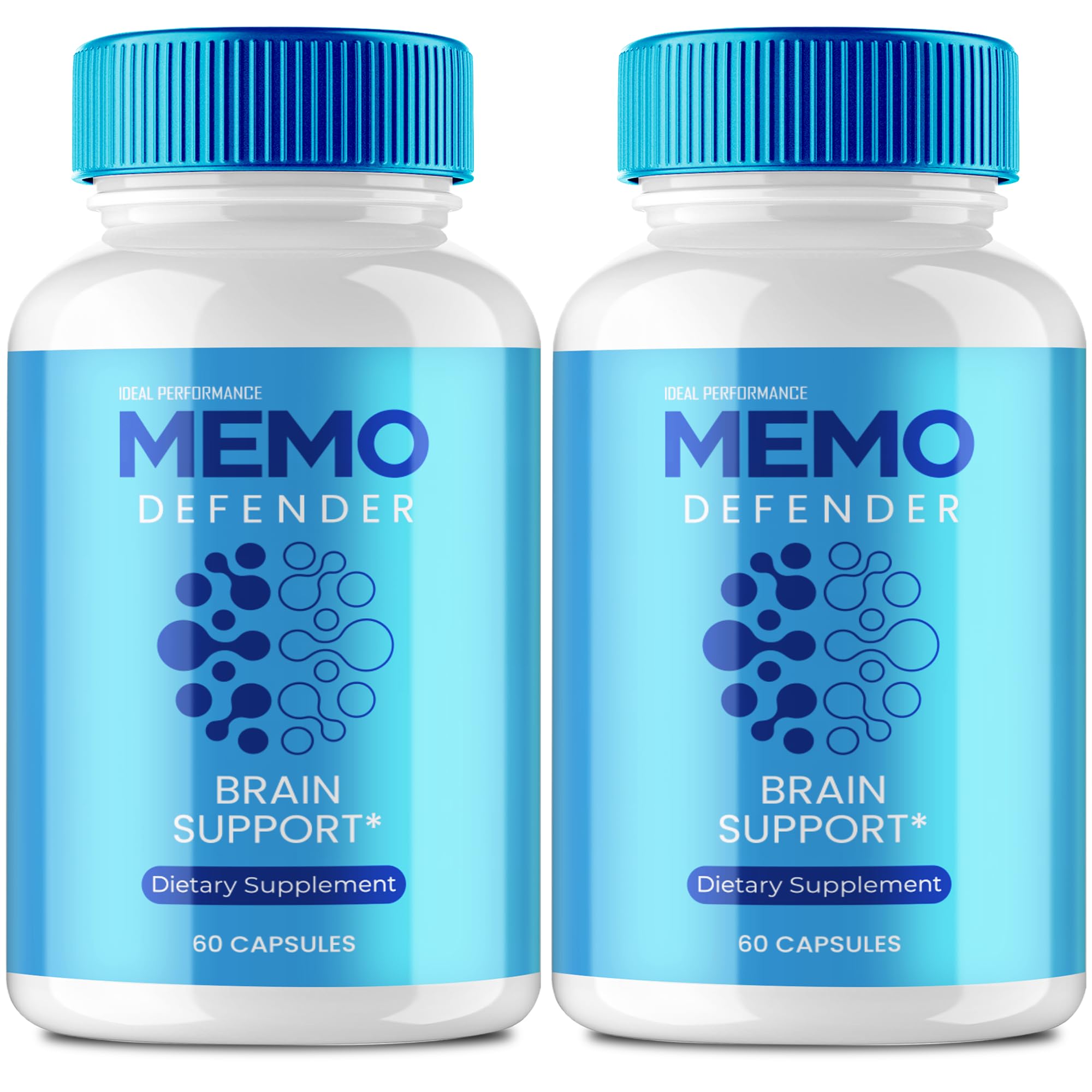 Memo Defender Brain and Memory Support Capsules, Memo Defender for Memory Supplement Pills, Advanced Formula Nootropic Pills for Brain Health Support, MemoDefender Health Blend Reviews (2 Pack) IDEAL PERFORMANCE uk supplements