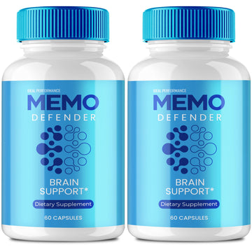 Memo Defender Brain and Memory Support Capsules, Memo Defender for Memory Supplement Pills, Advanced Formula Nootropic Pills for Brain Health Support, MemoDefender Health Blend Reviews (2 Pack) IDEAL PERFORMANCE uk supplements