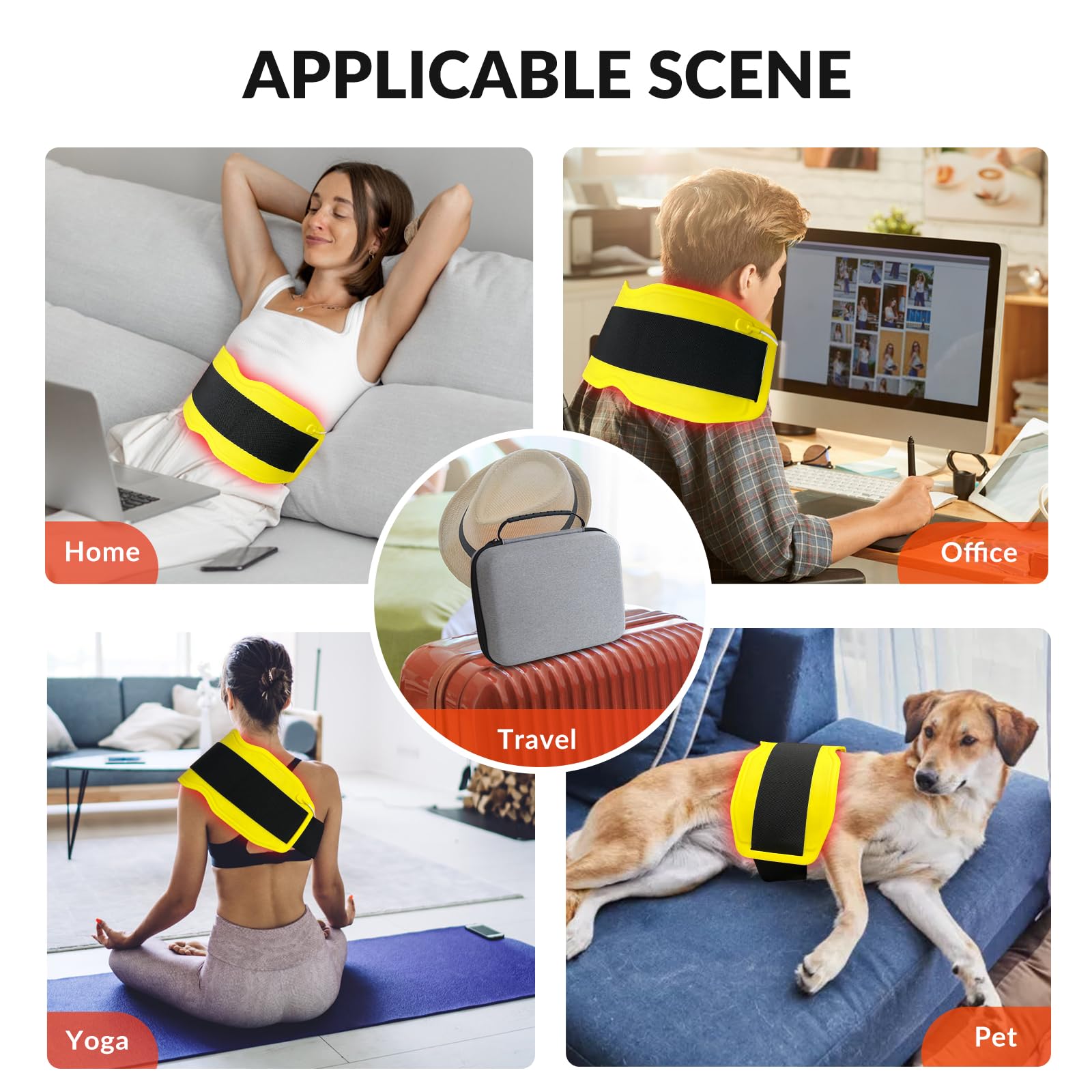 Fimem Red Light Therapy Belt 660nm 850nm 940nm, Red Light Therapy Device for Back, Infrared Light Therapy Fimem uk supplements