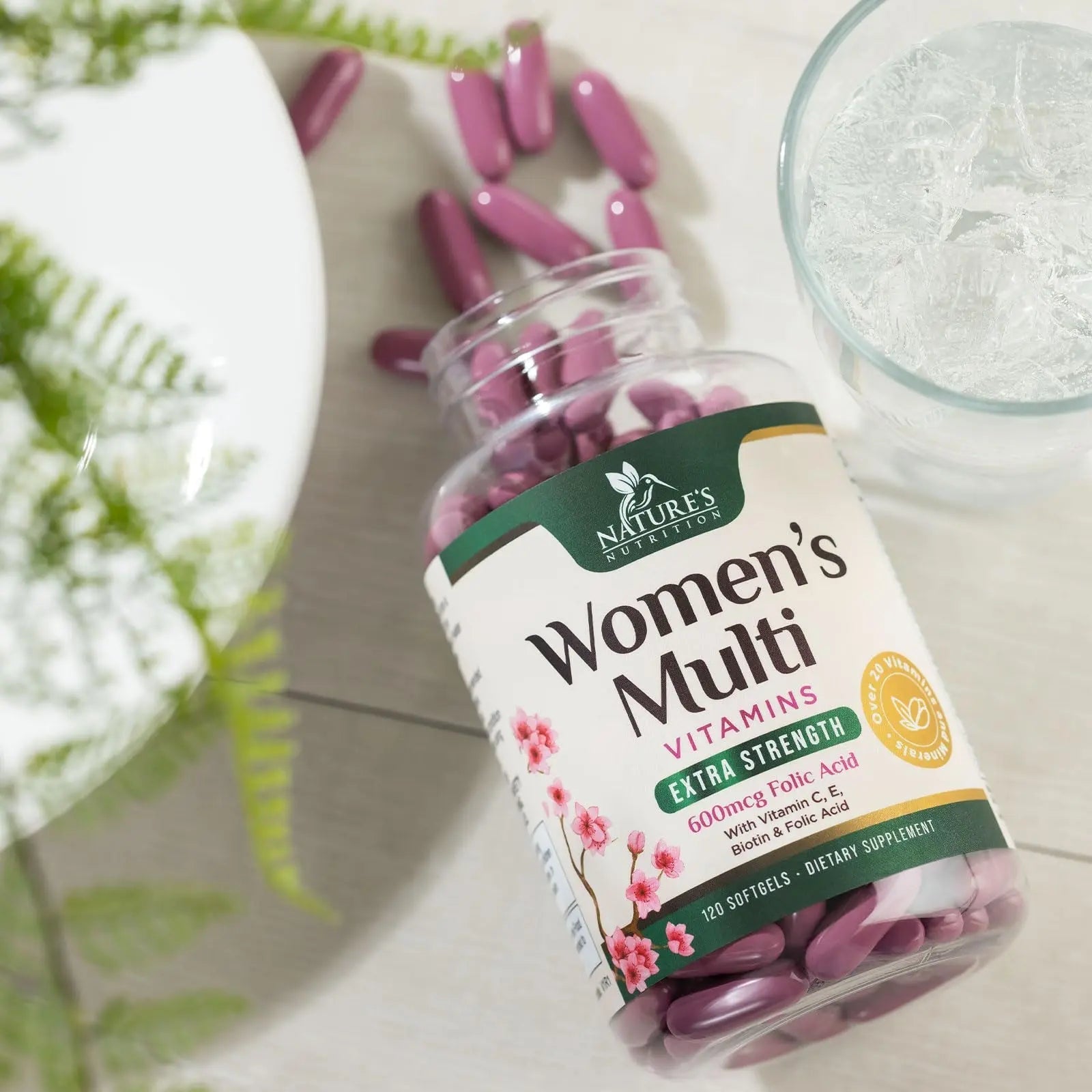 Multivitamin for Women - Complete Daily Womens Multivitamins with Calcium, Folic Acid, Vitamin A, C, D, E, & B Vitamins Nature's Nutrition uk supplements