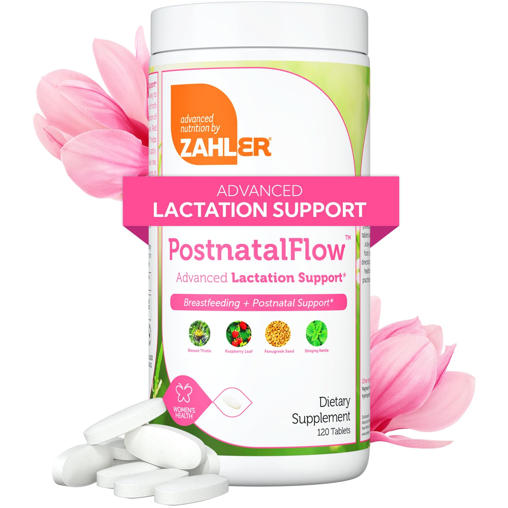 Zahler Postnatal Flow for Advanced Lactation Support, Breastfeeding + Postnatal Support, 120 Tablets. Zahler uk supplements