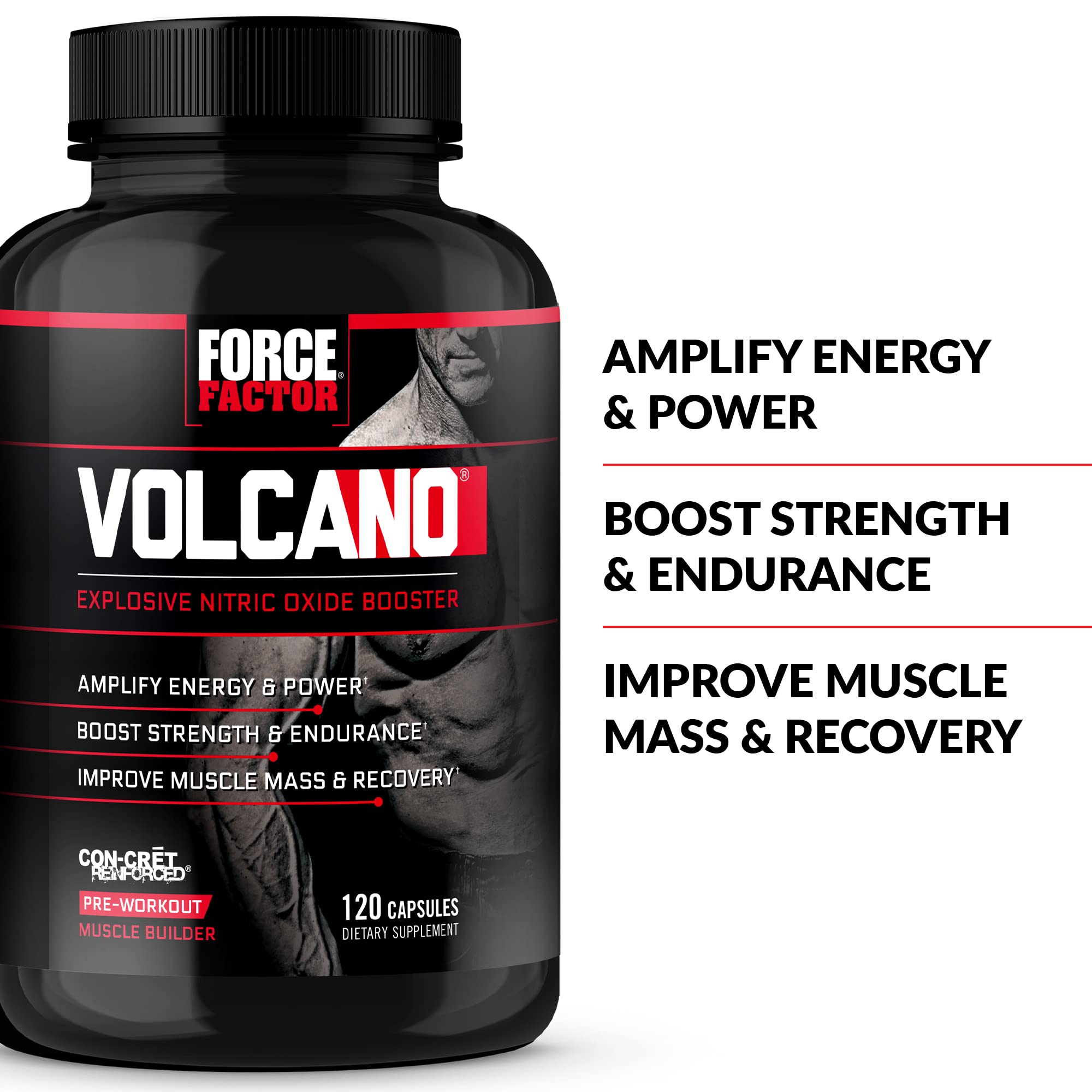 Force Factor Volcano Pre Workout Nitric Oxide Booster Supplement for Men with Creatine Force Factor uk supplements