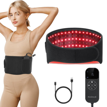 Nekteck Red Light Therapy Belt for Body, Wireless Near-Infrared Light Pad for Pain Relief, Inflammation Nekteck uk supplements