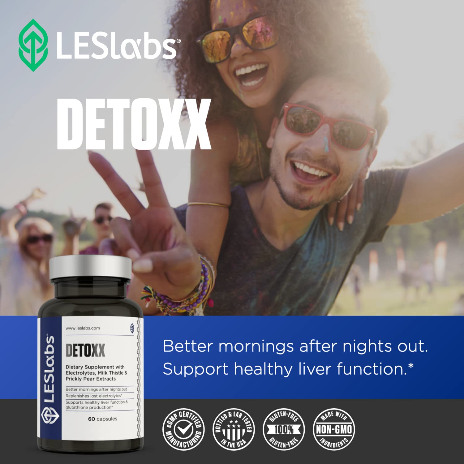 LES Labs DeToxx – Better Mornings & Recovery, Liver Support, Electrolyte Replenishment LES Labs uk supplements