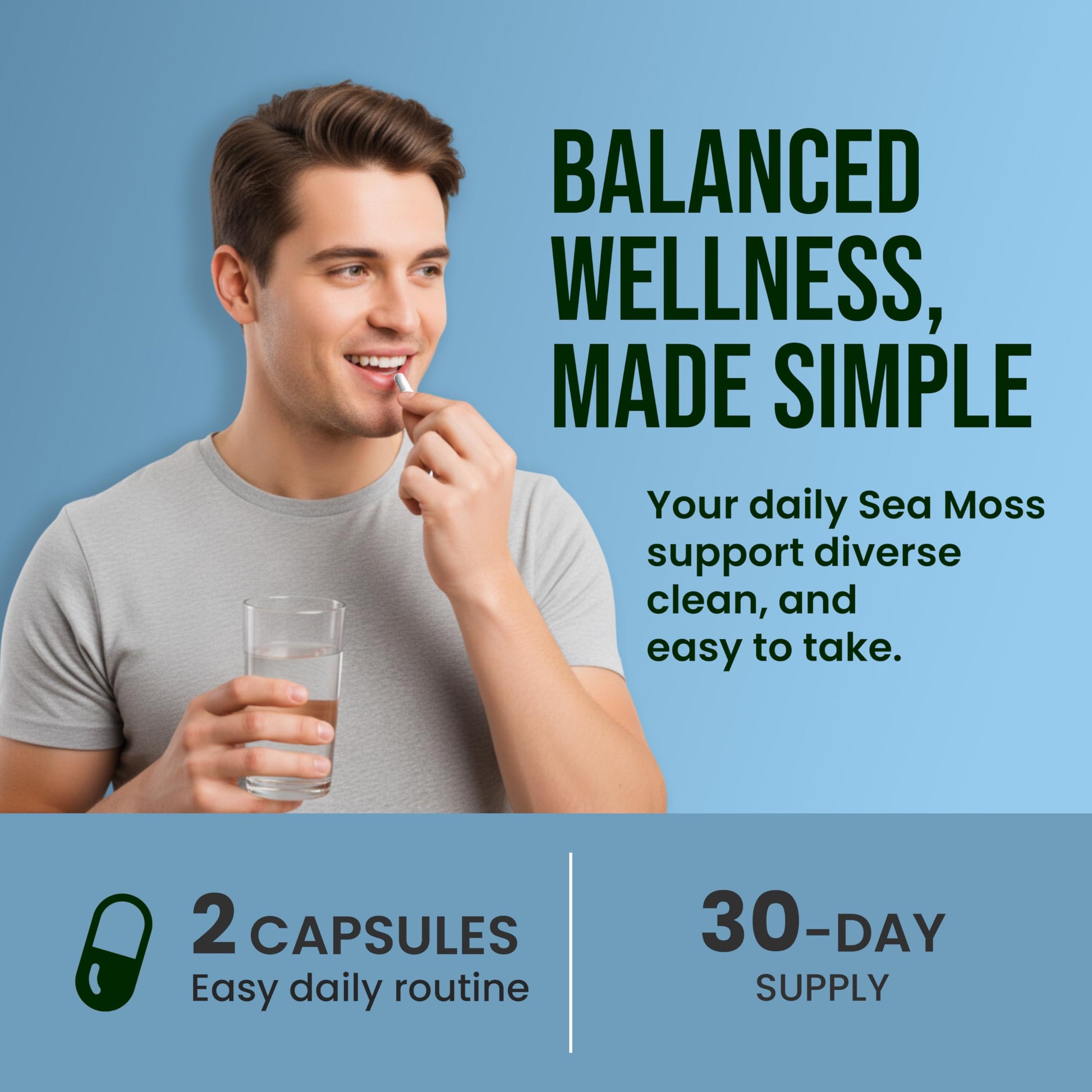 CHARMSVEDA Sea Moss Capsules with Ashwagandha, Bladderwrack & Burdock – Overall Wellness & Immune Support, Support Digestive & Gut Health* – 60 Vegan Capsules CHARMSVEDA uk supplements