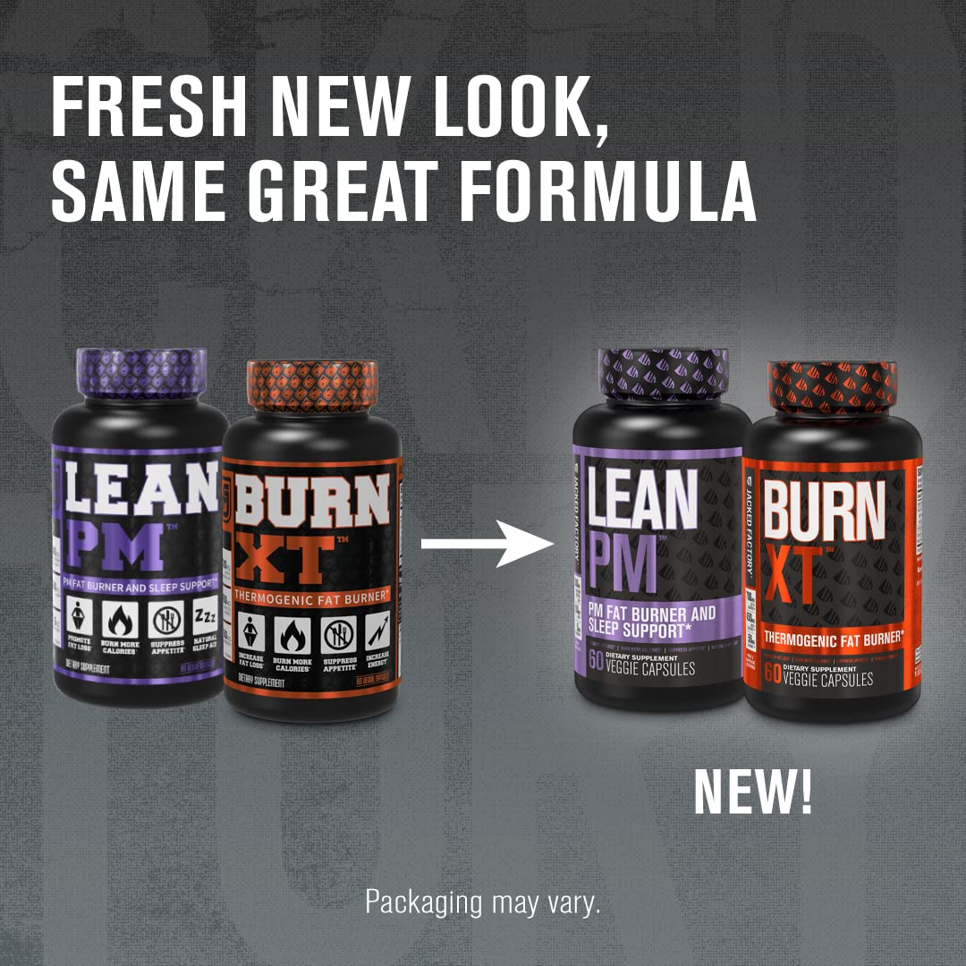 Jacked Factory Burn XT Thermogenic Fat Burner & Lean PM Nighttime Jacked Factory uk supplements