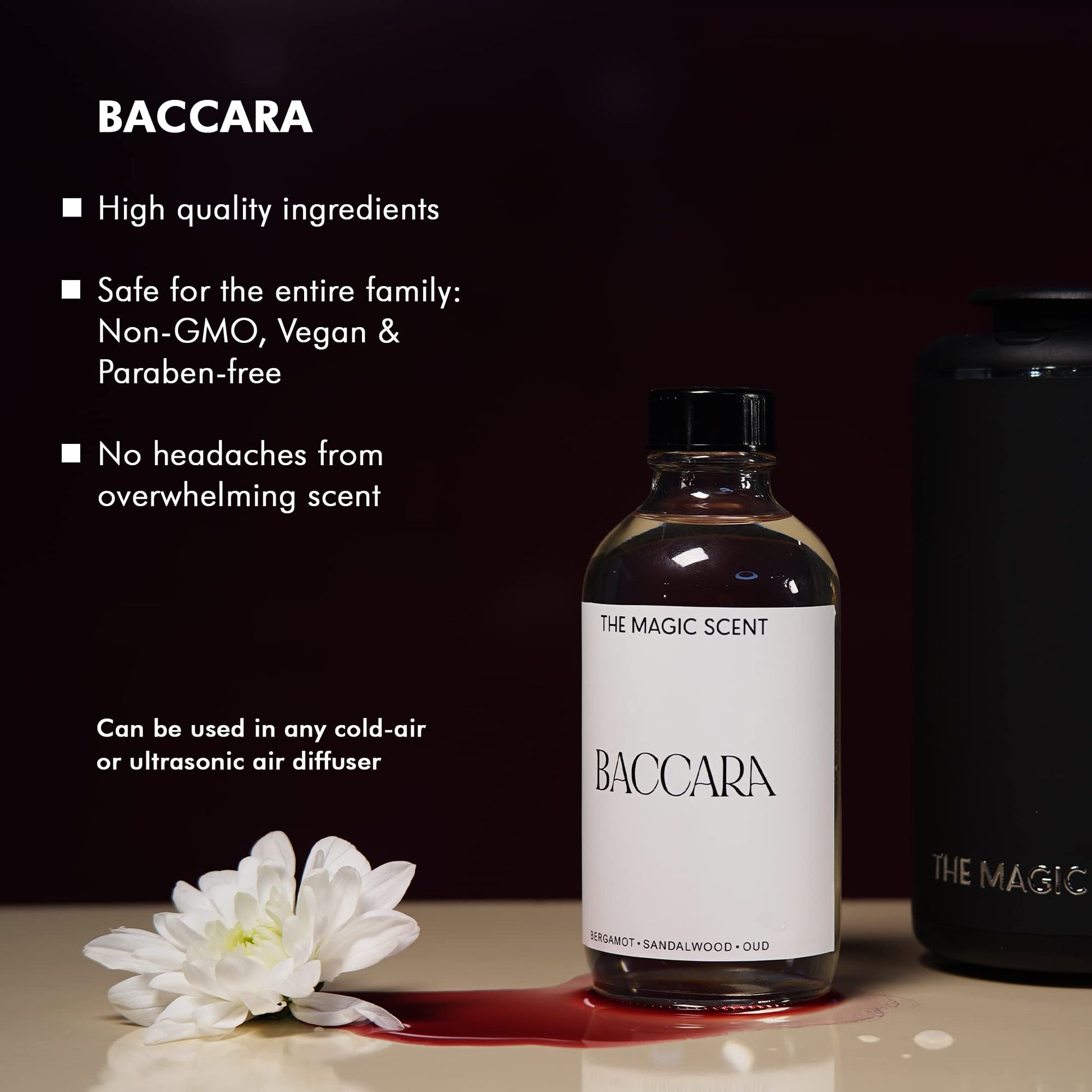 The Magic Scent "Baccara" Oils for Diffuser - HVAC, Cold-Air, & Ultrasonic Diffuser Oil Inspired THE MAGIC SCENT uk supplements