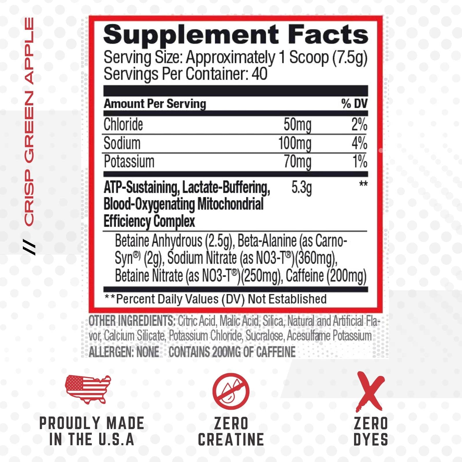 Purus Labs CONDENSE PreWorkout Powder, 40 Servings (Crisp Green Apple) Purus Labs uk supplements