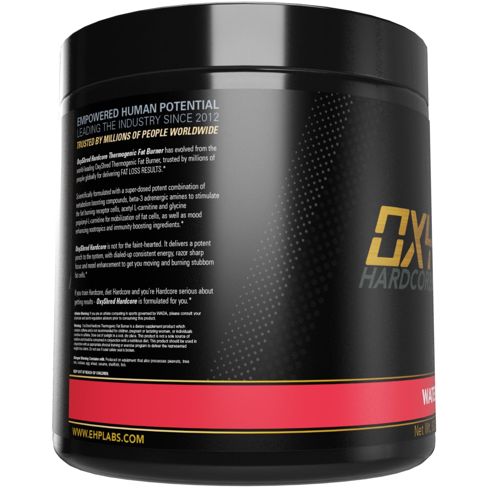 EHP Labs OxyShred Hardcore Super Dosed Pre Workout Powder - Preworkout Powder with L Glutamine & Acetyl L Carnitine, Energy Boost Drink - 275mg of Caffeine EHP Labs uk supplements