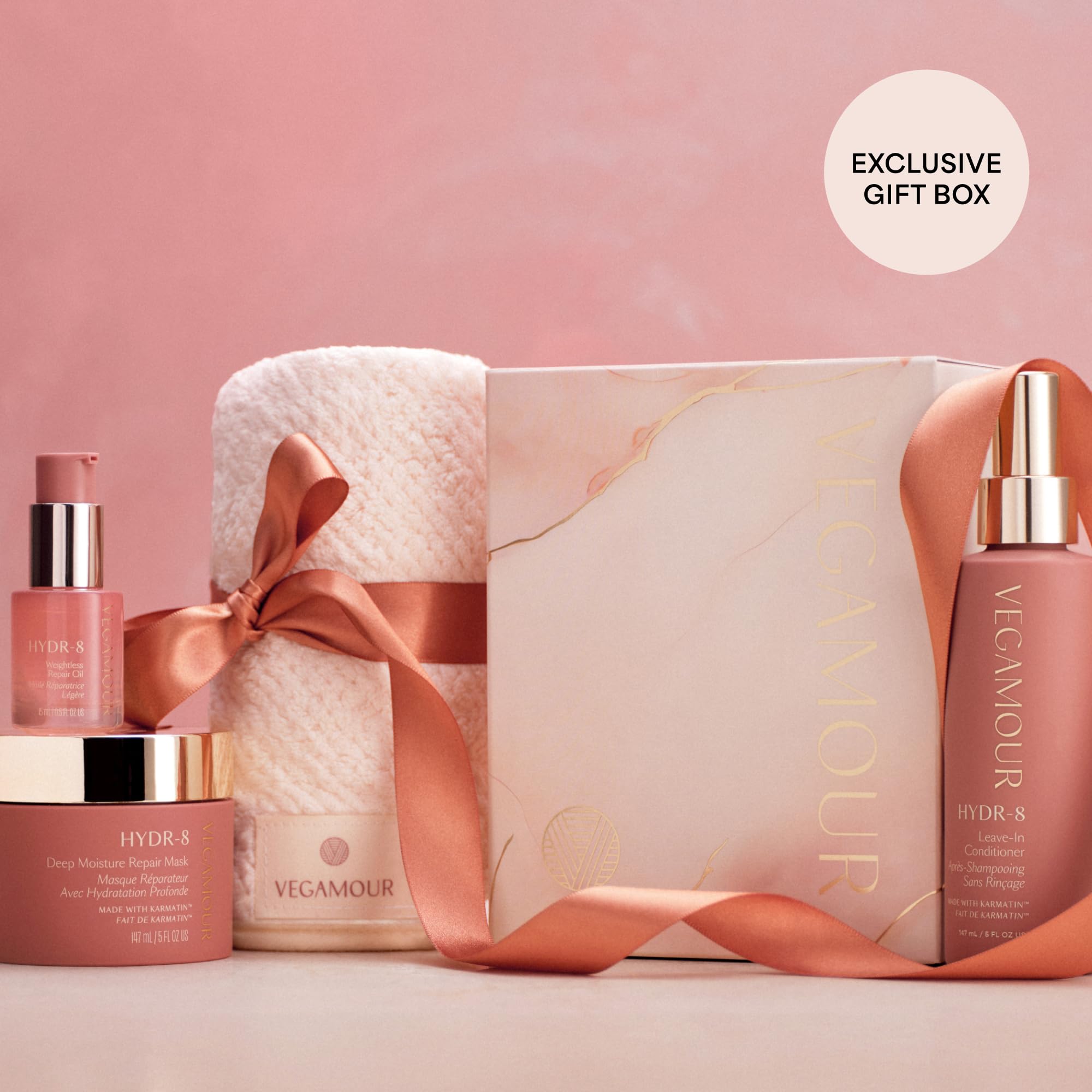 VEGAMOUR HYDR-8 Restorative Ritual Kit - Deep Hydrating Hair Mask, Repair Oil, and Leave In Conditioner Gift Set - $130 Value VEGAMOUR uk supplements
