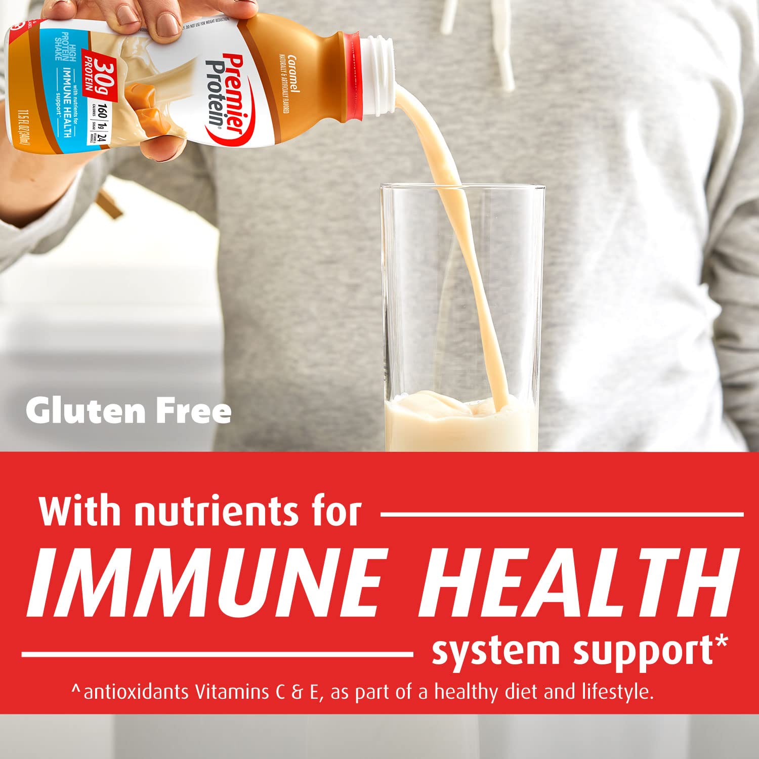 Premier Protein Powder & Premier Liquid Protein Shake, Caramel, 30g Protein, 1g Sugar Premier Protein uk supplements