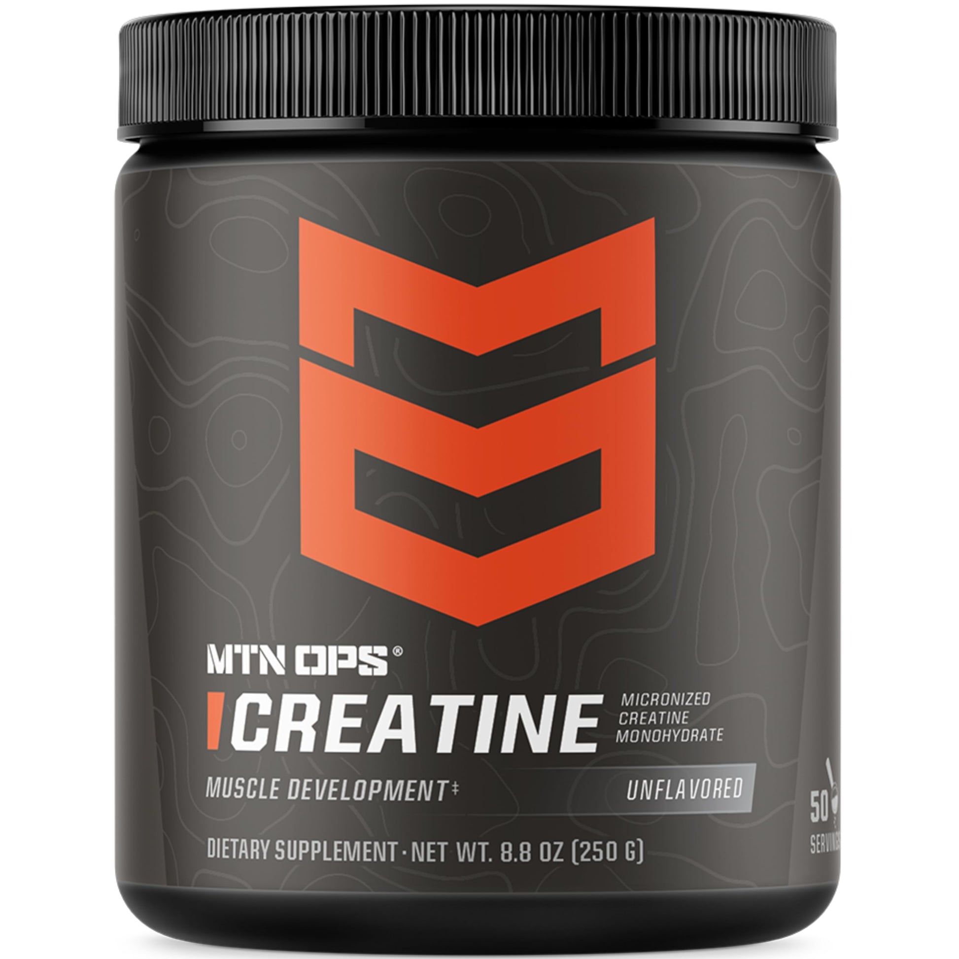 MTN OPS Micronized Creatine Monohydrate Powder – Unflavored 5 g per Serving, 50 Servings – Pure Creatine for Men for Muscle Recovery & Strength Training MTN OPS uk supplements