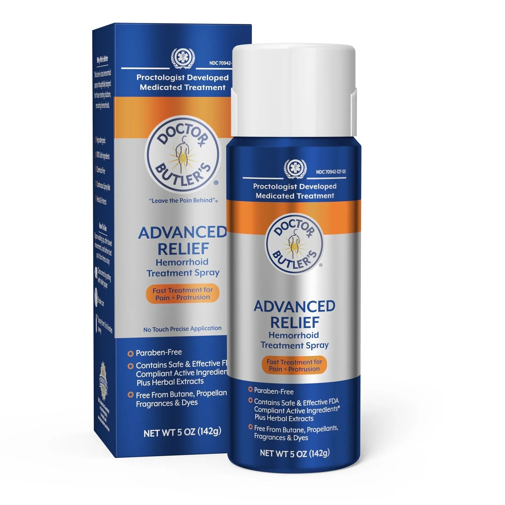 Doctor Butler's Advanced Relief Hemorrhoid Spray – Advanced Relief Hemorrhoid Treatment Spray with Witch Hazel to Help with Sensitive Skin, Itch Relief, and Swelling Relief* (5oz) Doctor Butler's uk supplements