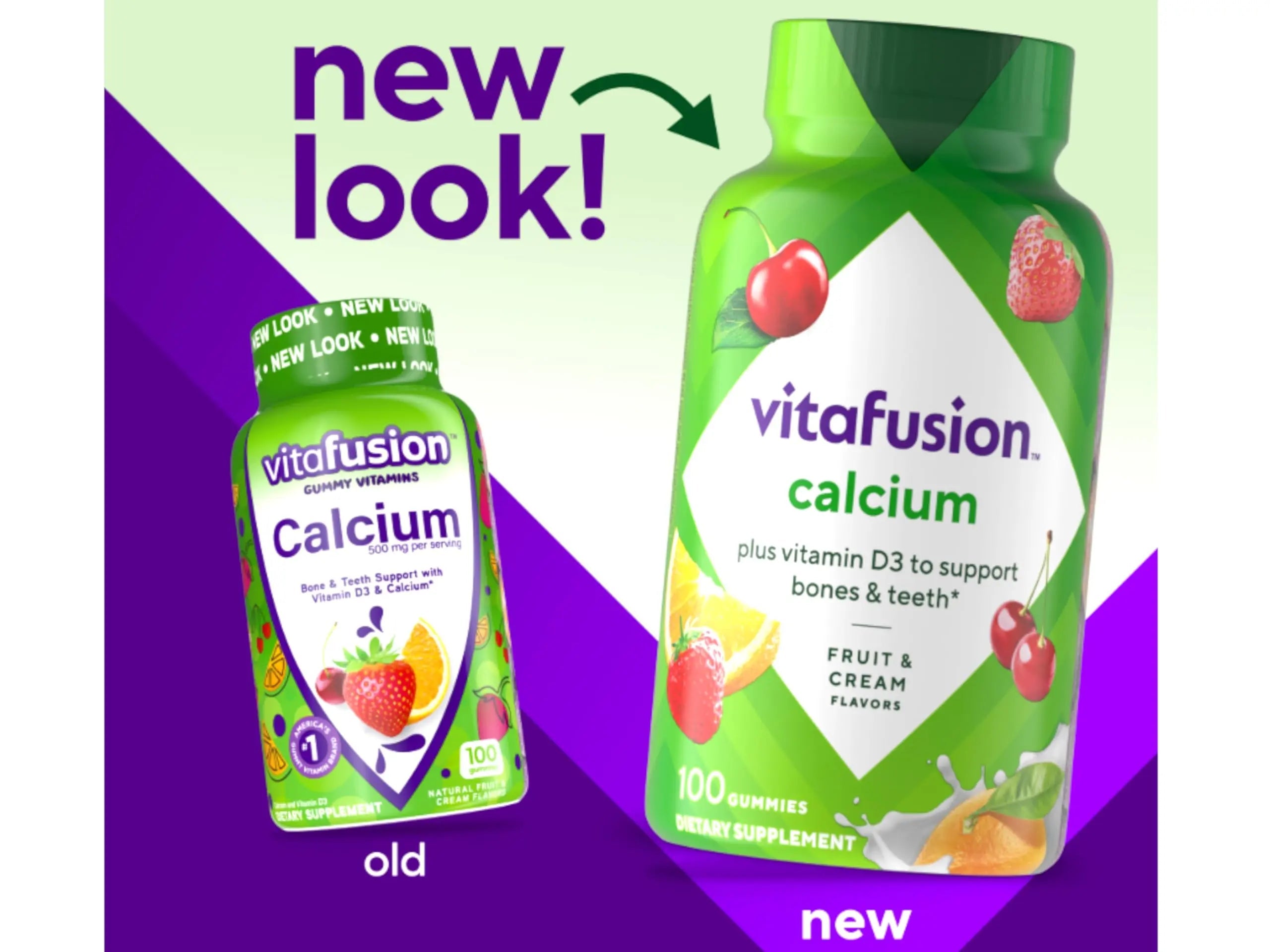 Vitafusion Calcium Adult Gummy Vitamins, 100 Gummy Vitamins Vitafusion uk supplements
