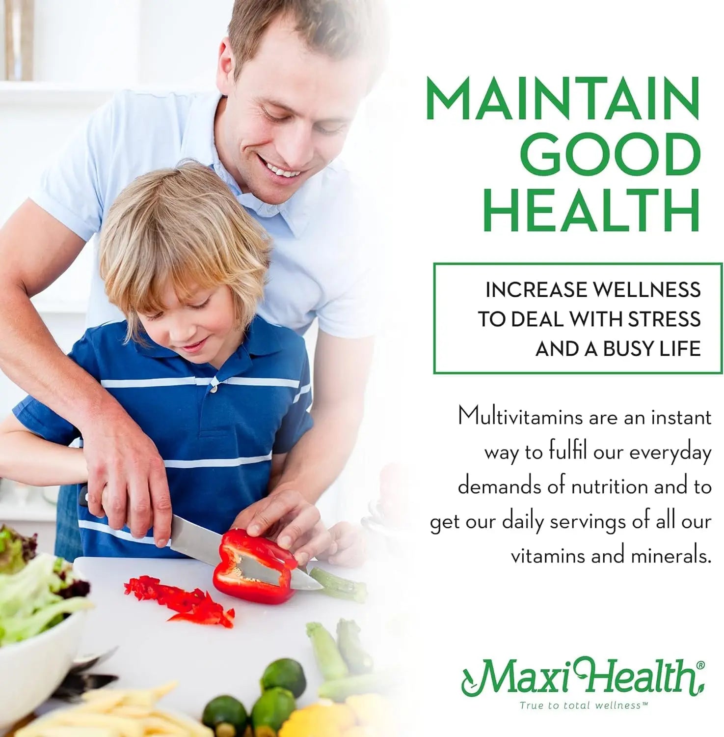 Maxi Health Chewable Multivitamin for Kids, Teens and Adults - Cherry Chewable Vitamins for Adults & Children Maxi Health uk supplements