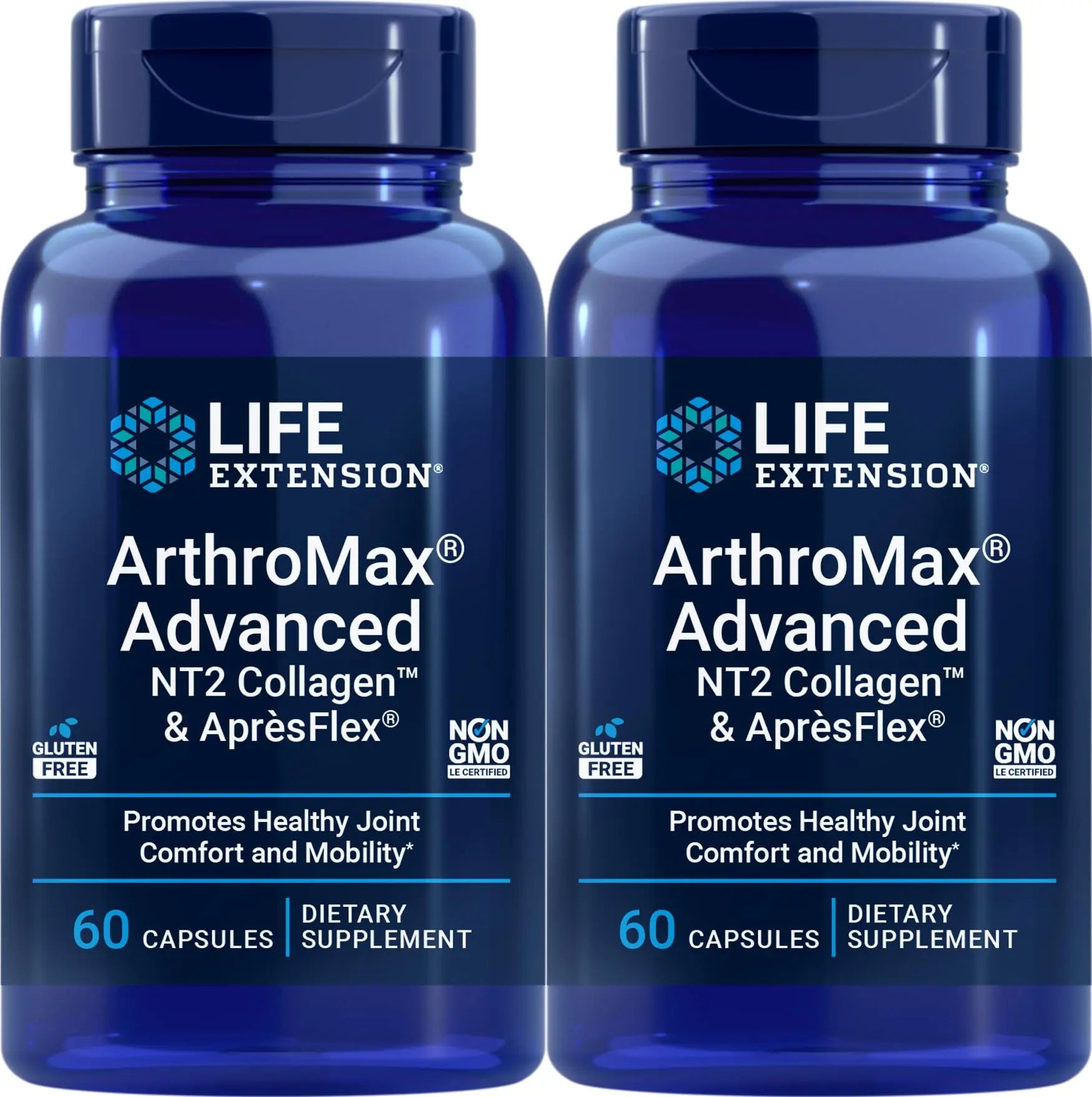 Life Extension ArthroMax Advanced with NT2 Collagen & ApresFlex, 60 Capsules (Pack of 2) Life Extension uk supplements