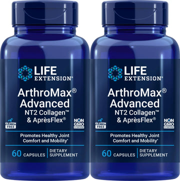 Life Extension ArthroMax Advanced with NT2 Collagen & ApresFlex, 60 Capsules (Pack of 2) Life Extension uk supplements