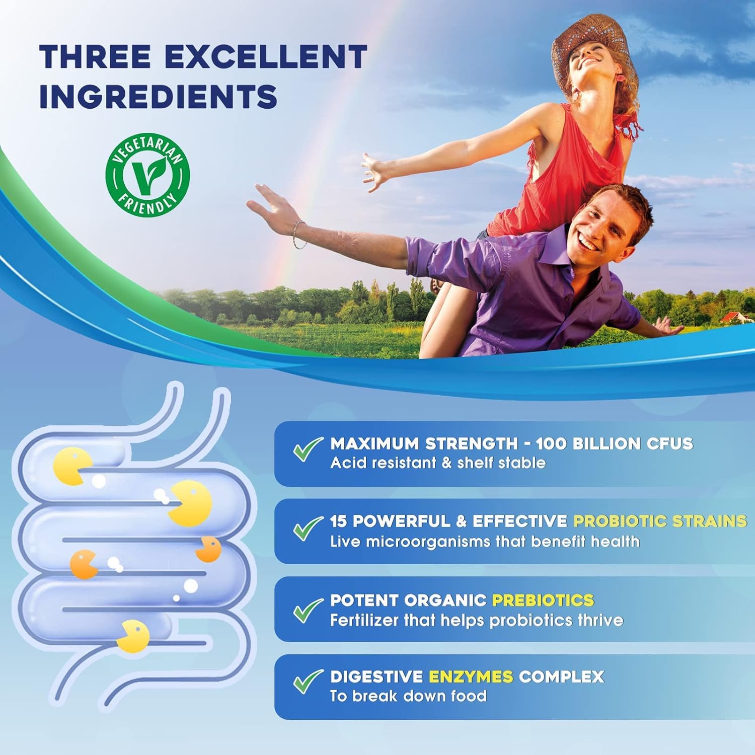 Probiotics for Women & Men - 100 Billion Plus Digestive Enzymes & Prebiotics, Highest Potency 3-in-1 Complete Probiotics for Digestive Health, Immune Support ZEBORA uk supplements