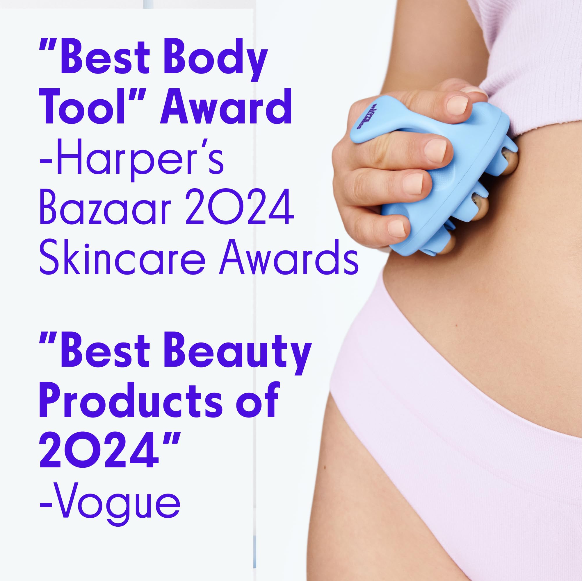 Love Wellness Bye Bye Bloat Lymphatic Massage Roller | Handheld Massager and Body Sculpting Tool | Supports Lymphatic Drainage, Bloating Relief, Skin Hydration & Boost Circulation | 1 Count Love Wellness uk supplements