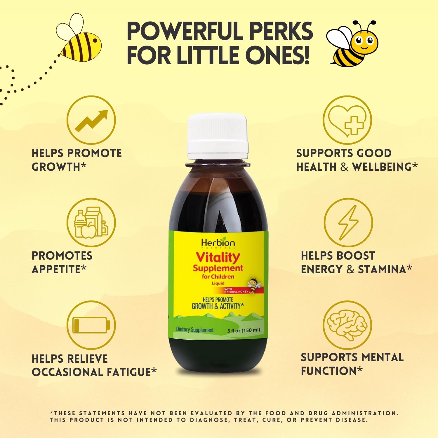 Herbion Naturals Vitality Supplement Syrup for Children, Promotes Growth and Appetite Herbion Naturals uk supplements