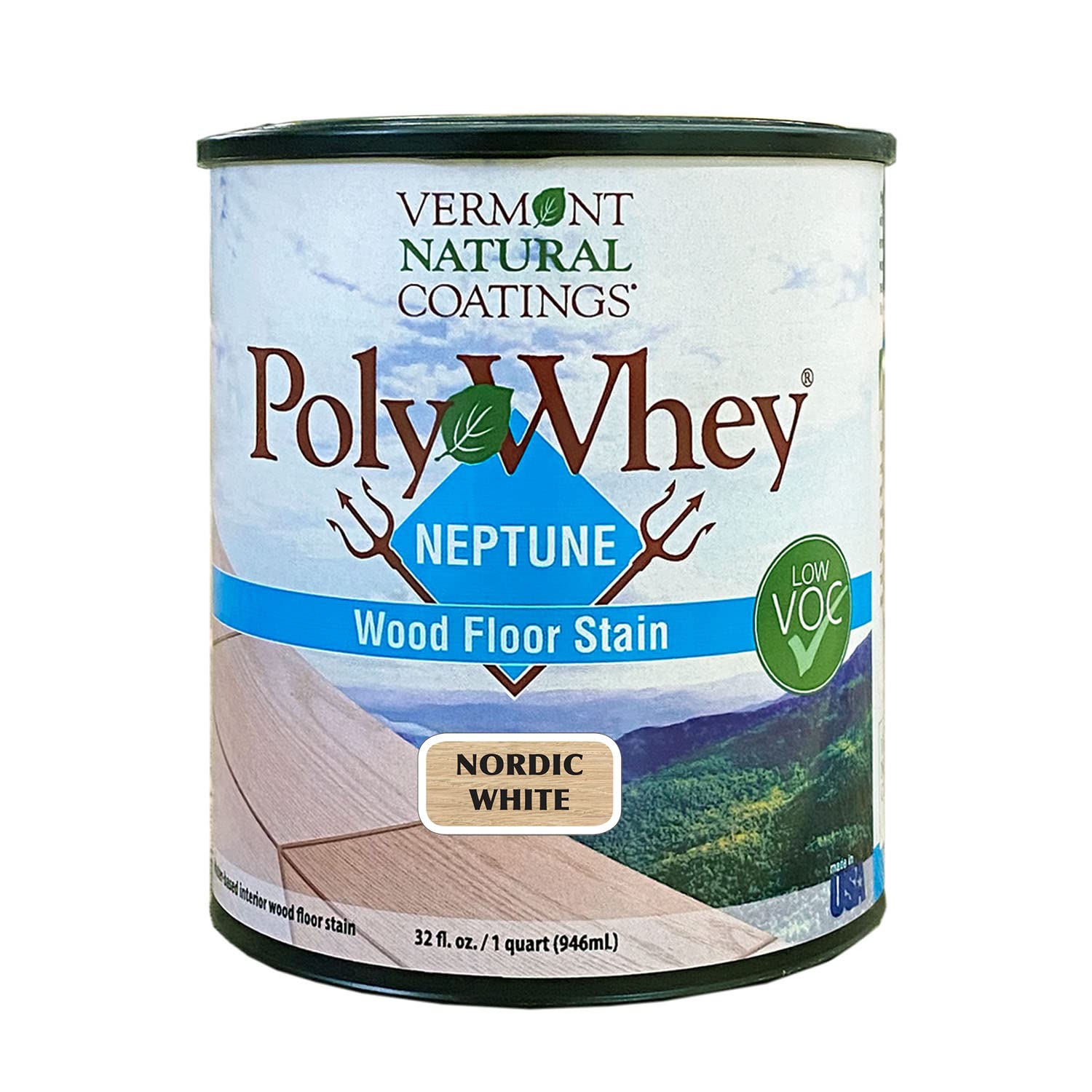 Vermont Natural Coatings PolyWhey Neptune Wood Floor Stain - Nordic White - Quart Vermont Natural Coatings uk supplements