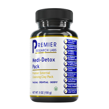 Premier Research Labs Medi-Dental Pack - Detoxifying Volcanic Clay - Dental & Body Cleansing - With Calcium Smectites Silica & Mineral Oxides - 5 oz Premier Research Labs uk supplements