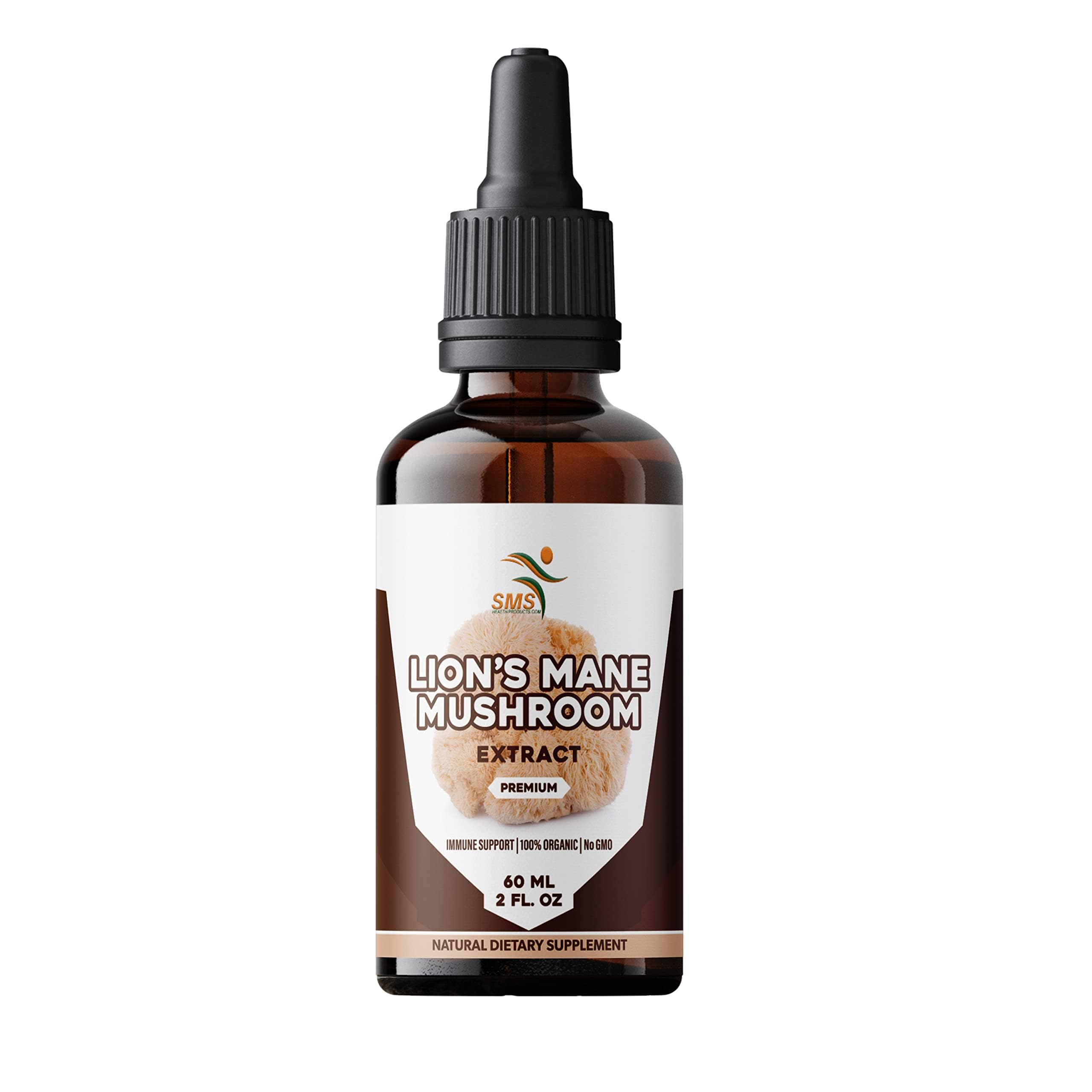 Lion's Mane Mushroom Drops Supplement, Lions Mane Tincture, Natural SMSHEALTHPRODUCTS.com uk supplements