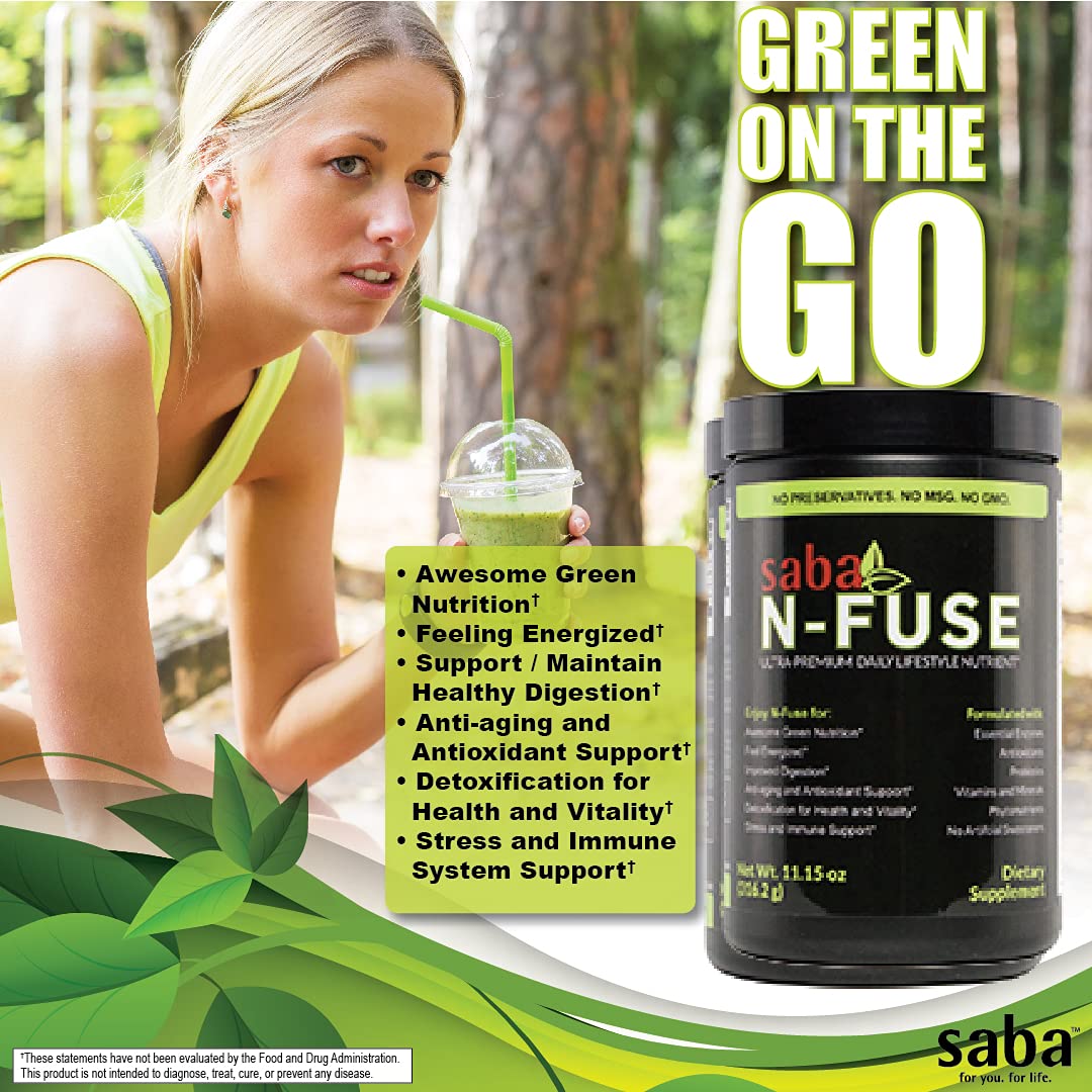 Saba N-Fuse-Whole Food Daily Nutrition,-Phytonutrients, Pre and Probiotics, Enzymes Saba uk supplements