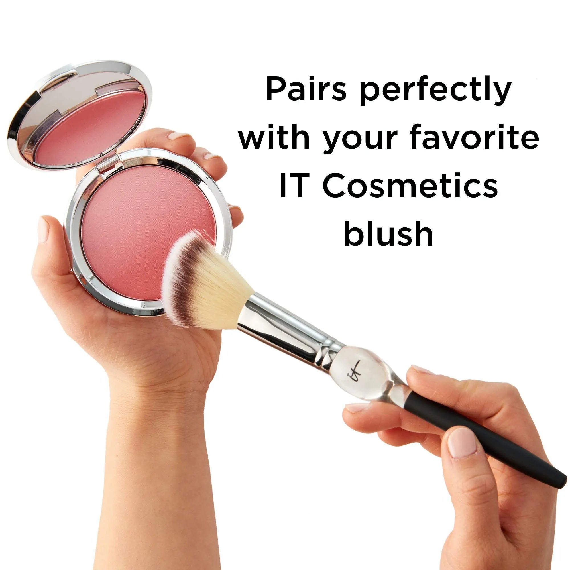 IT Cosmetics Heavenly Luxe French Boutique Blush Brush #4 - Angled Blush Brush for Cheeks - Liquid & Powder Blush Brush - Makeup Brush With Award-Winning Heavenly Luxe Hair IT Cosmetics uk supplements