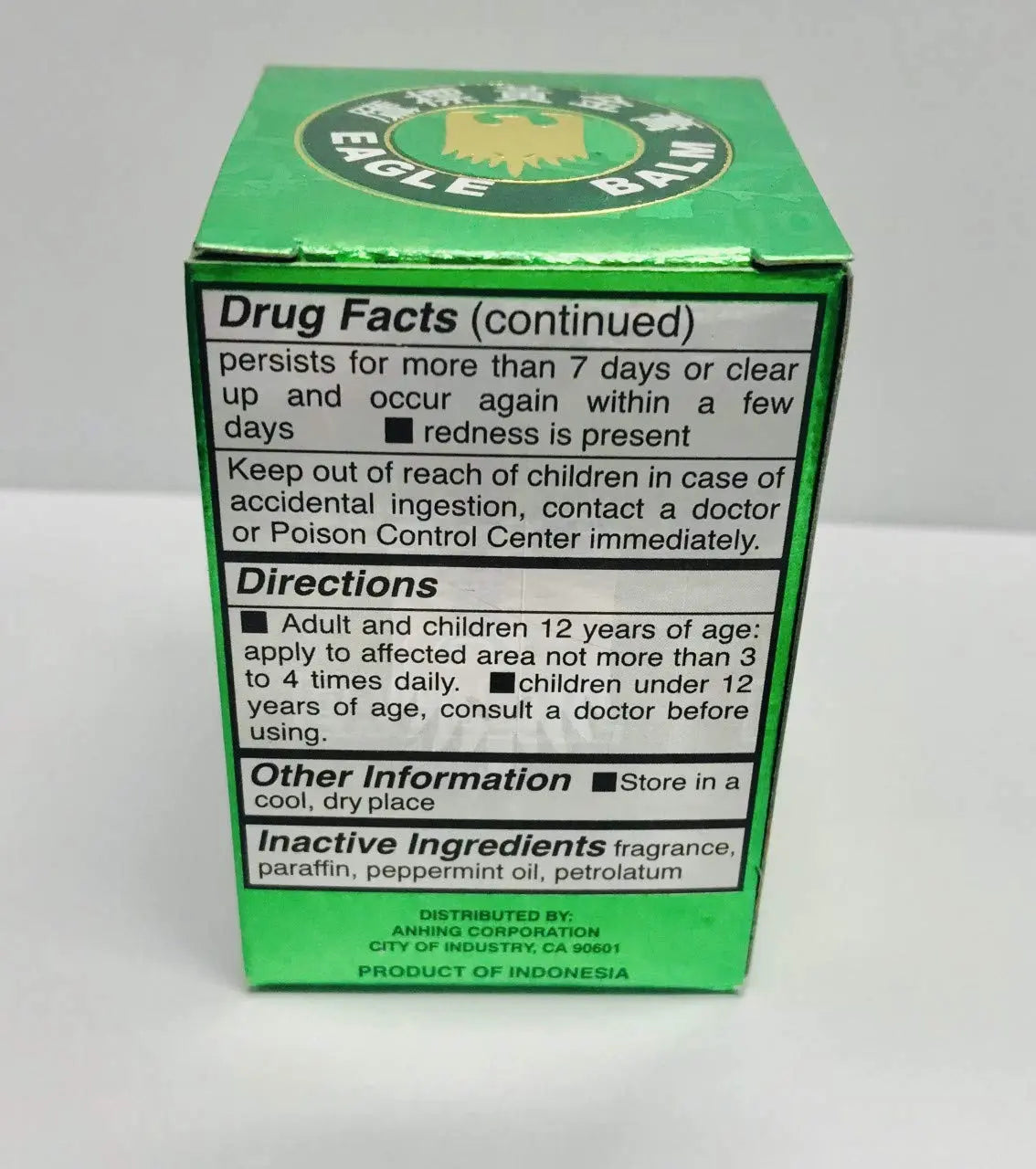 Eagle Brand Green Balm 0.705 Ounce /20 Gram Eagle Brand uk supplements