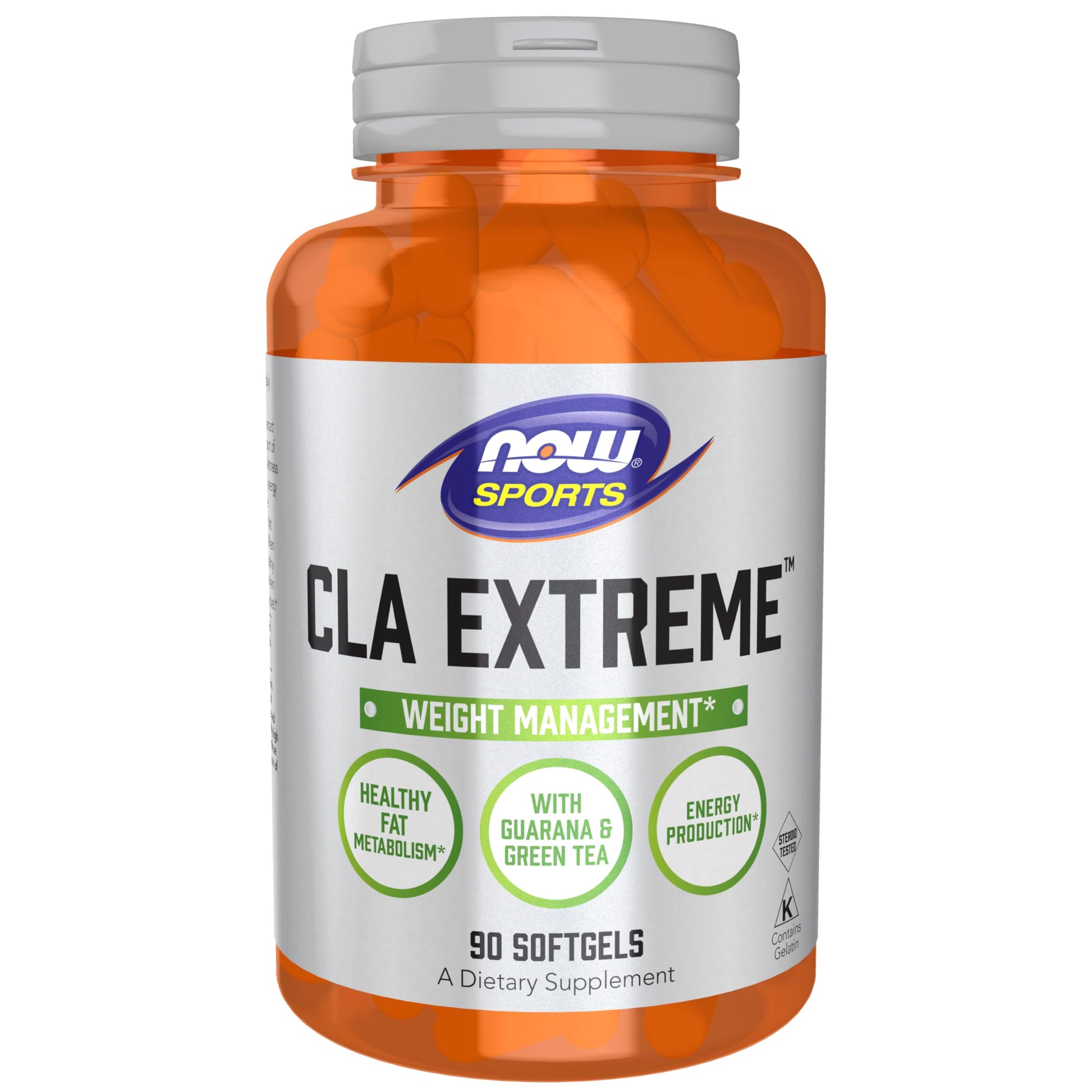 NOW Sports Nutrition, CLA Extreme™ (Conjugated Linoleic Acid) With Guarana & Green Tea NOW uk supplements