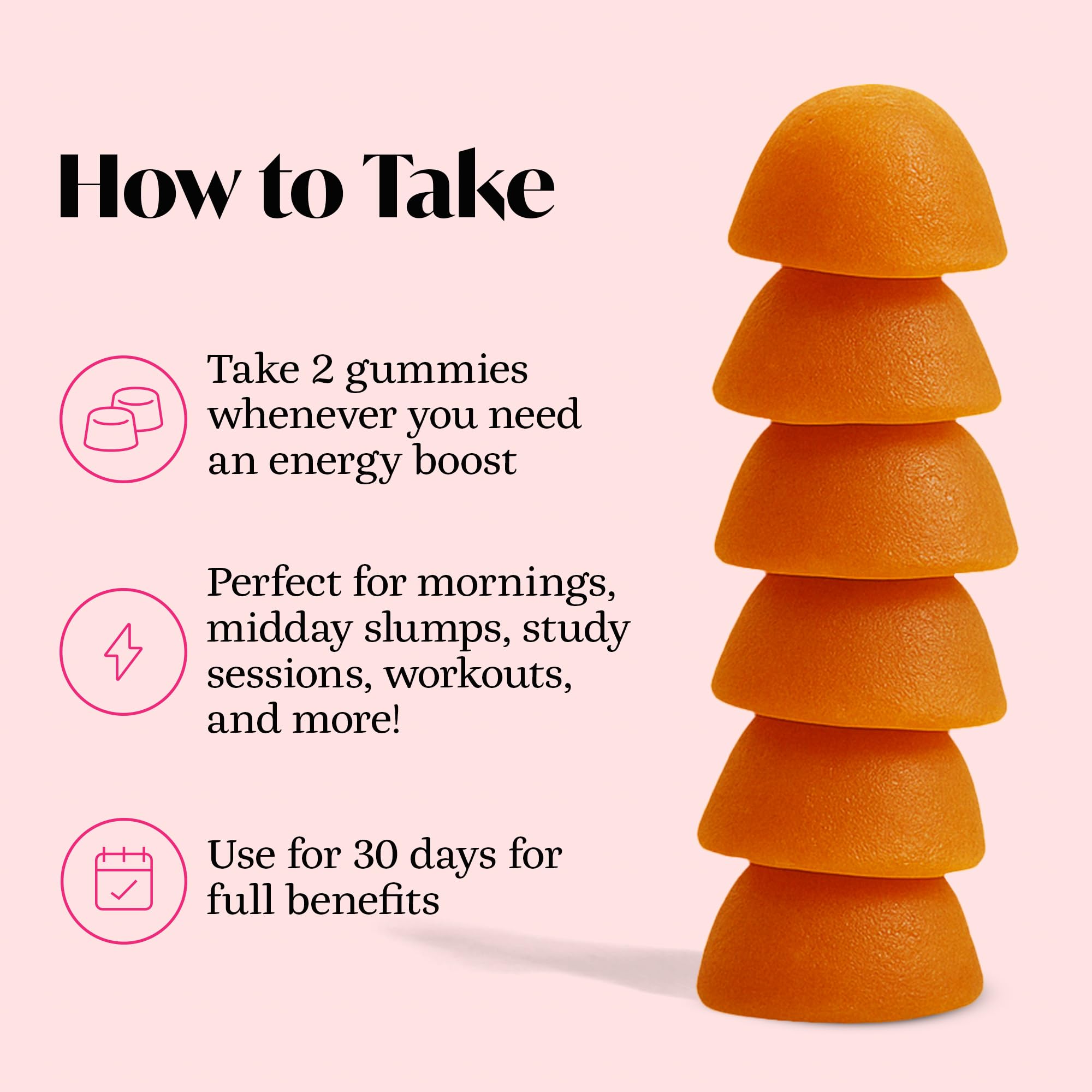 Winged Wellness Rise Up, Energy & Focus Gummies for Women - Daily Brain Boost Gummy Supplement with Natural Caffeine, Ashwagandha, B12, Nootropics Alpha-GPC & Lion’s Mane - Pineapple, 60 Gummies Winged Wellness uk supplements